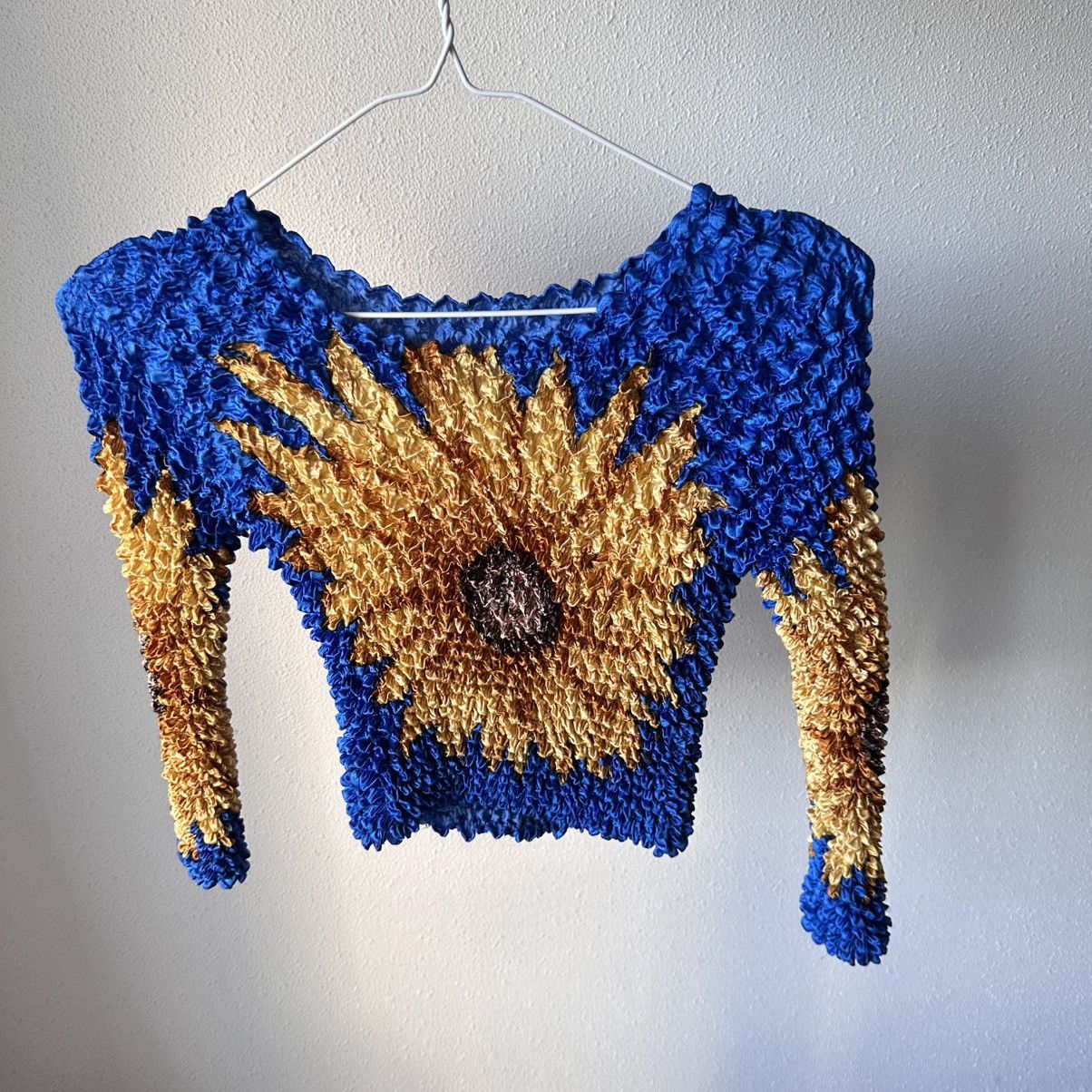 Hysteric Glamour 00s Sunflower Long Sleeve Pleats Please Issey Miyake Style Size ONE SIZE - 3 Thumbnail