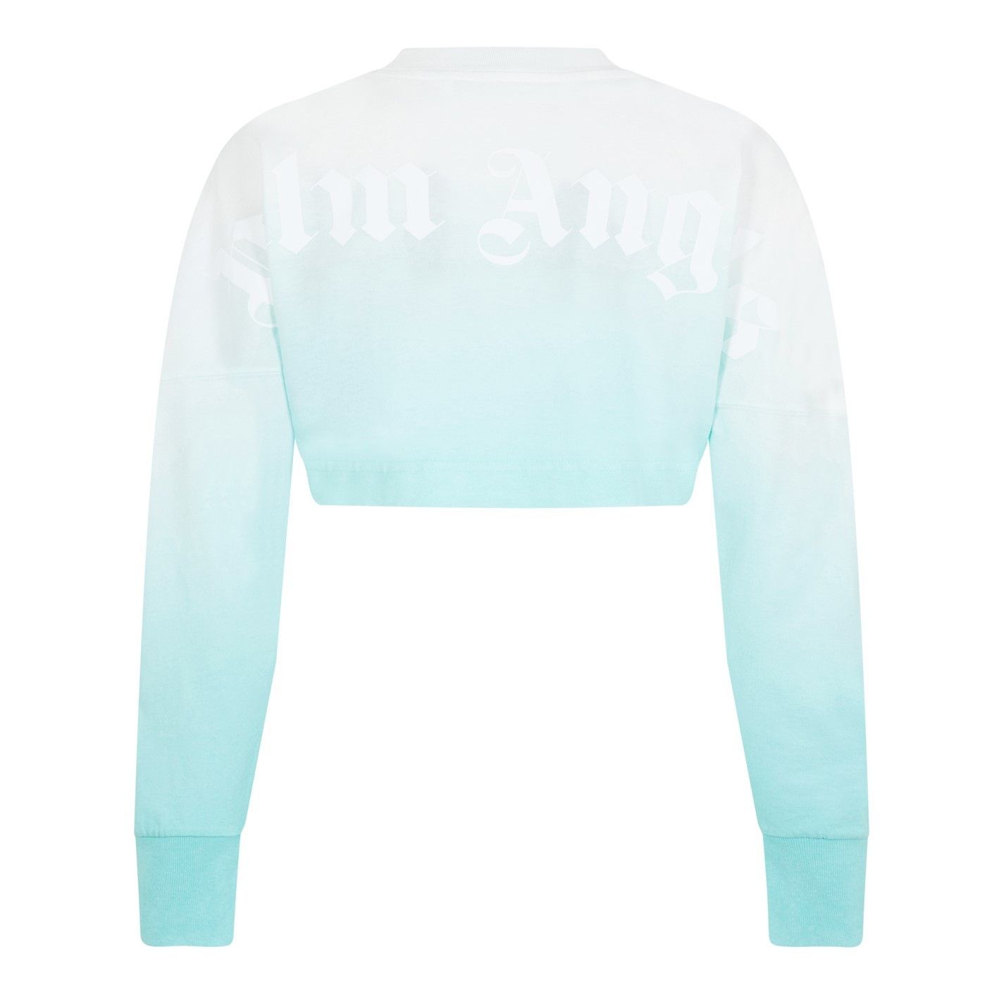 Palm Angels o1g2r1mq0325 Gradient Cropped Overlogo T-Shirt in Light Blue Size XL / US 12-14 / IT 48-50 - 8 Thumbnail