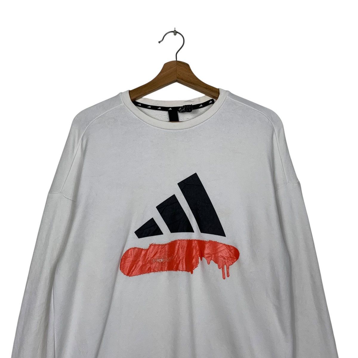 Adidas Adidas Big Logo Crewneck Sweatshirt Size US L / EU 52-54 / 3 - 2 Thumbnail