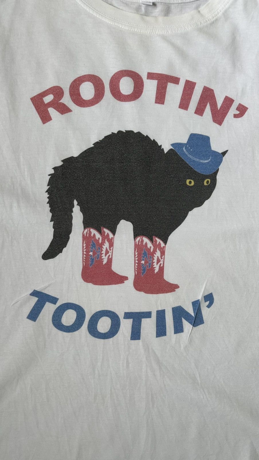 Vintage VINTAGE ROOTIN’ TOOTHIN’ COWBOY CAT HUMOR TEE Size US XL / EU 56 / 4 - 2 Thumbnail