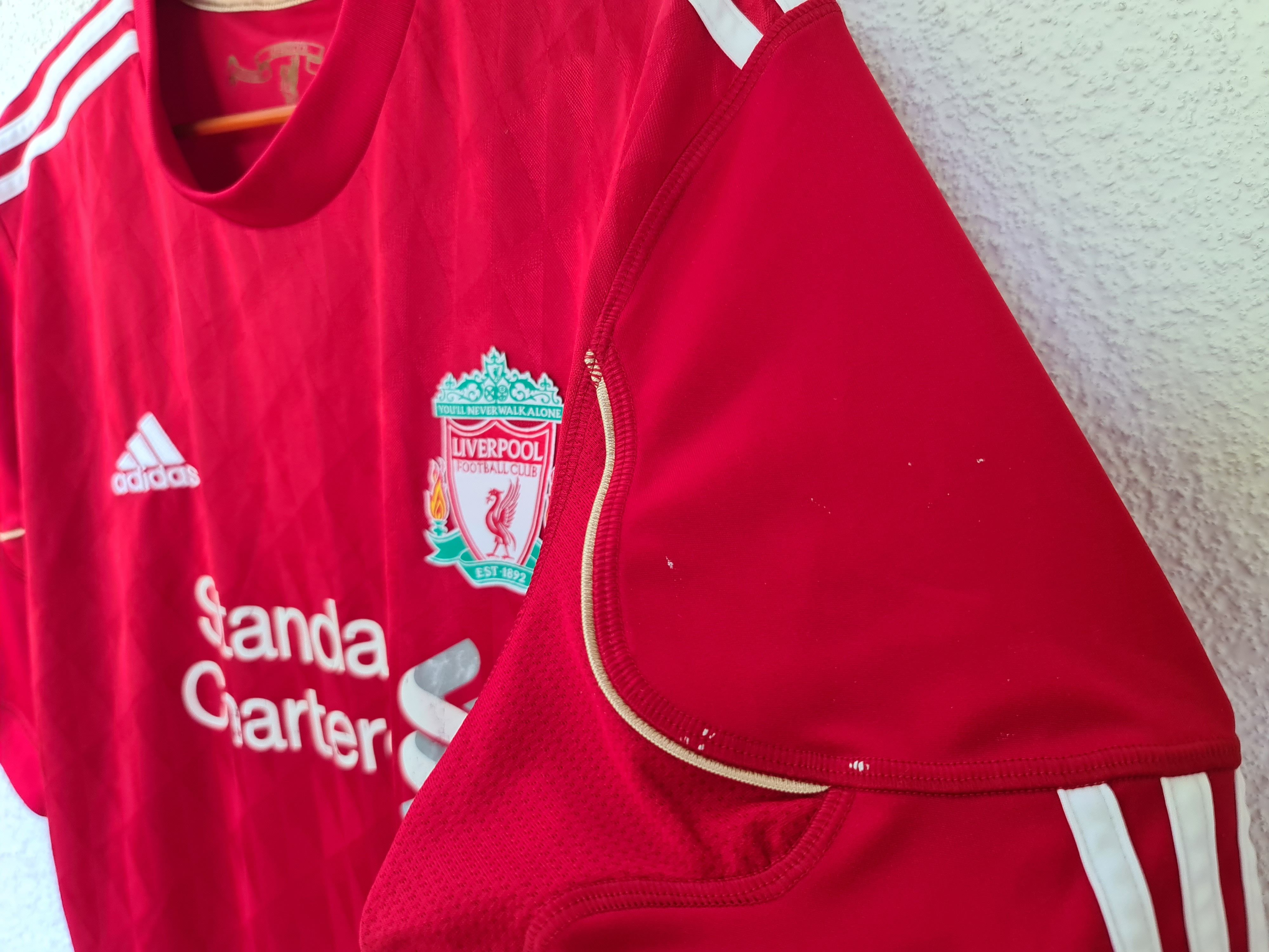Adidas LIVERPOOL 2010 2012 HOME FOOTBALL SHIRT SOCCER JERSEY ADIDAS Size US L / EU 52-54 / 3 - 5 Thumbnail