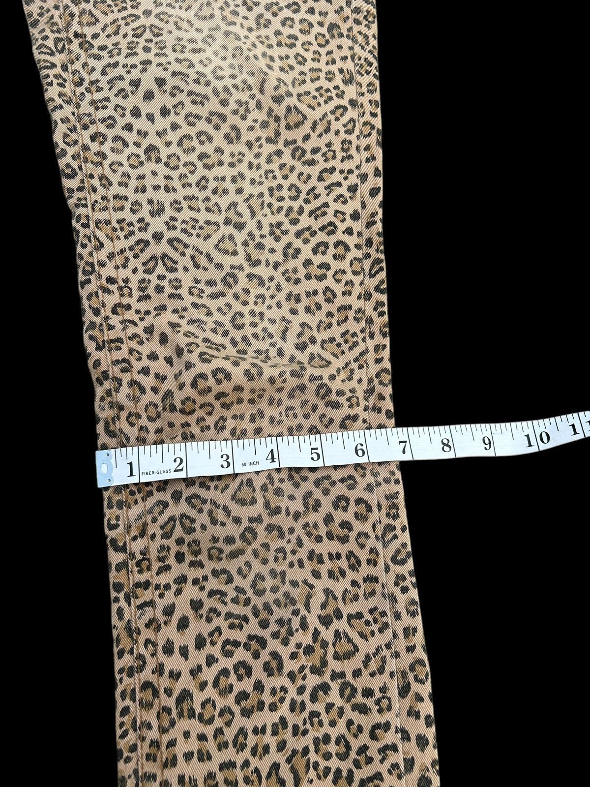 Kapital YOSHITOMO NARA LOLITA Exotic Leopard Distressed Denim Jeans Size US 29 - 17 Thumbnail