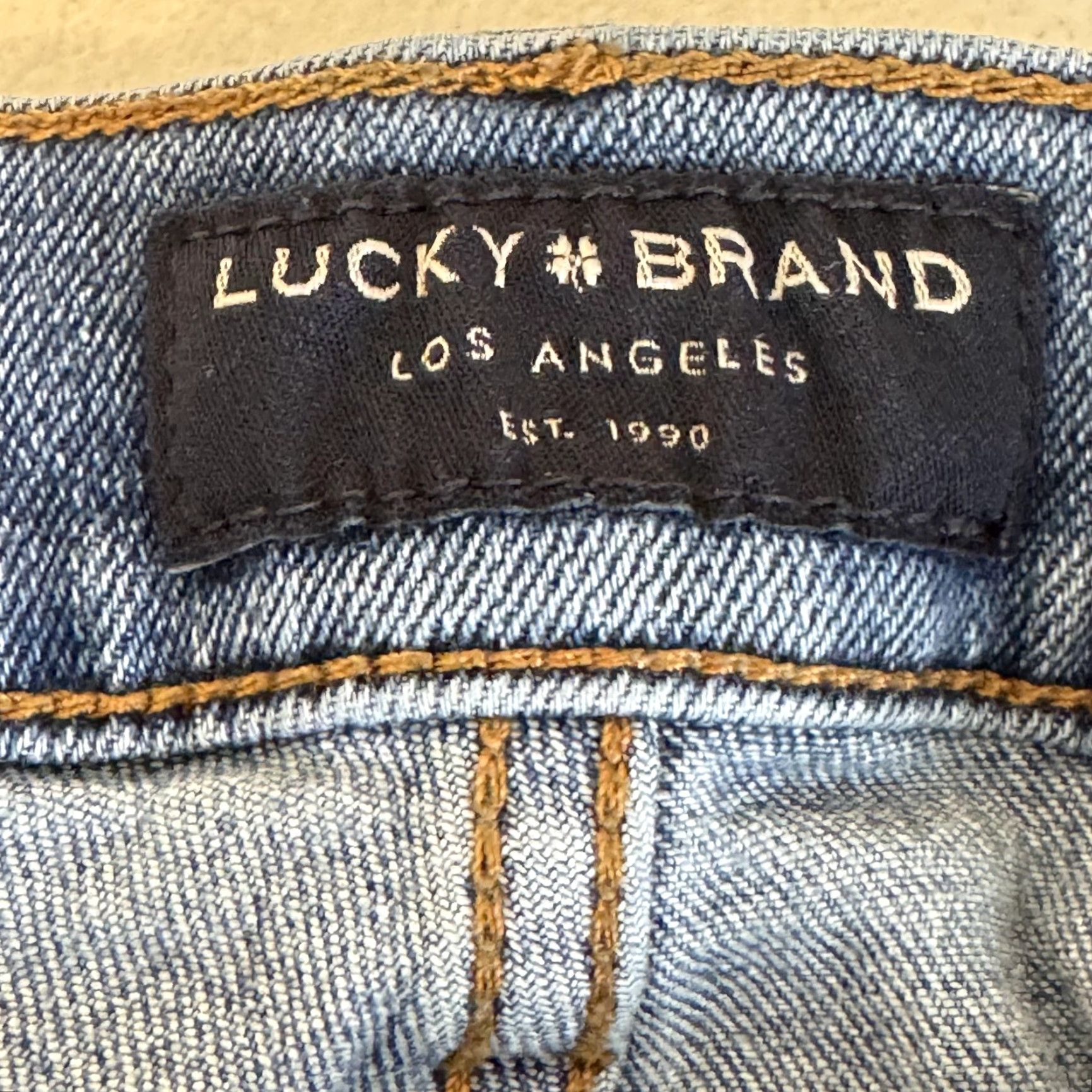 Lucky Brand Lucky Brand 410 Athletic Slim Jeans Mens 32x29 Blue Stretch Denim Medium Wash Slim 5-Pocket X Zip Mens Jeans Blue Size US 32 / EU 48 - 5 Thumbnail