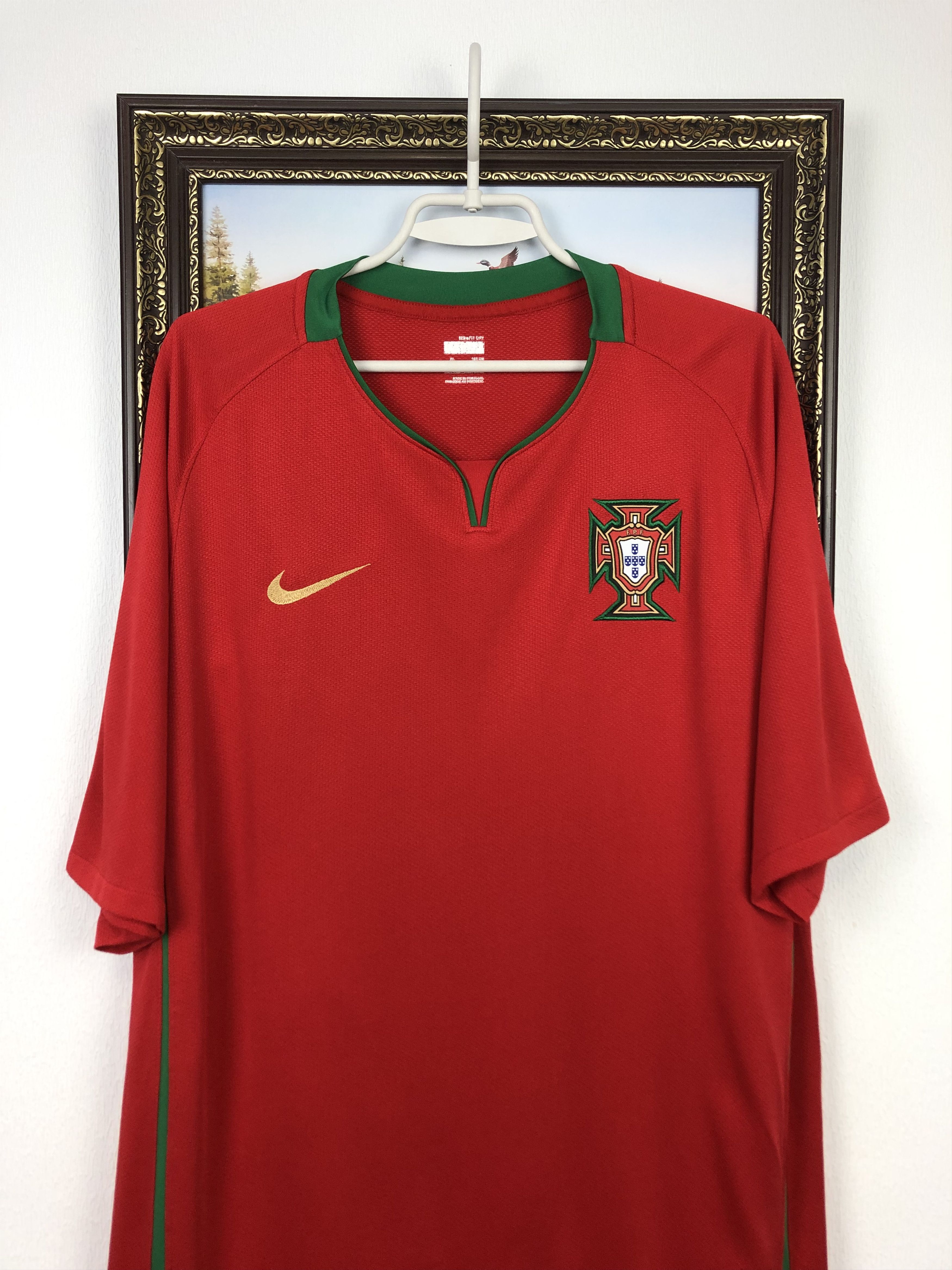 Portugal Home football shirt 2008 Nike Soccer Jersey