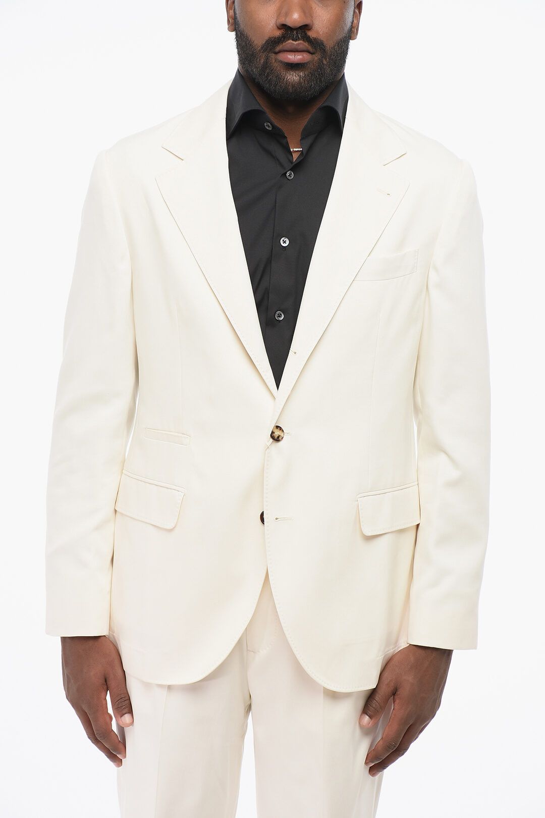 og1mm0725 Half-lined Silk Blazer in Off White