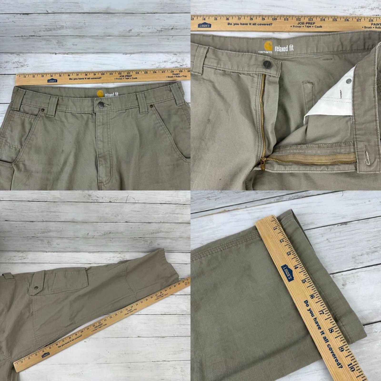 Carhartt Carhartt Pants Men’s 38x30 Carpenter Double Knee Utility Cotton Tan Desert 90s Grunge USA Mens Size US 38 / EU 54 - 8 Thumbnail