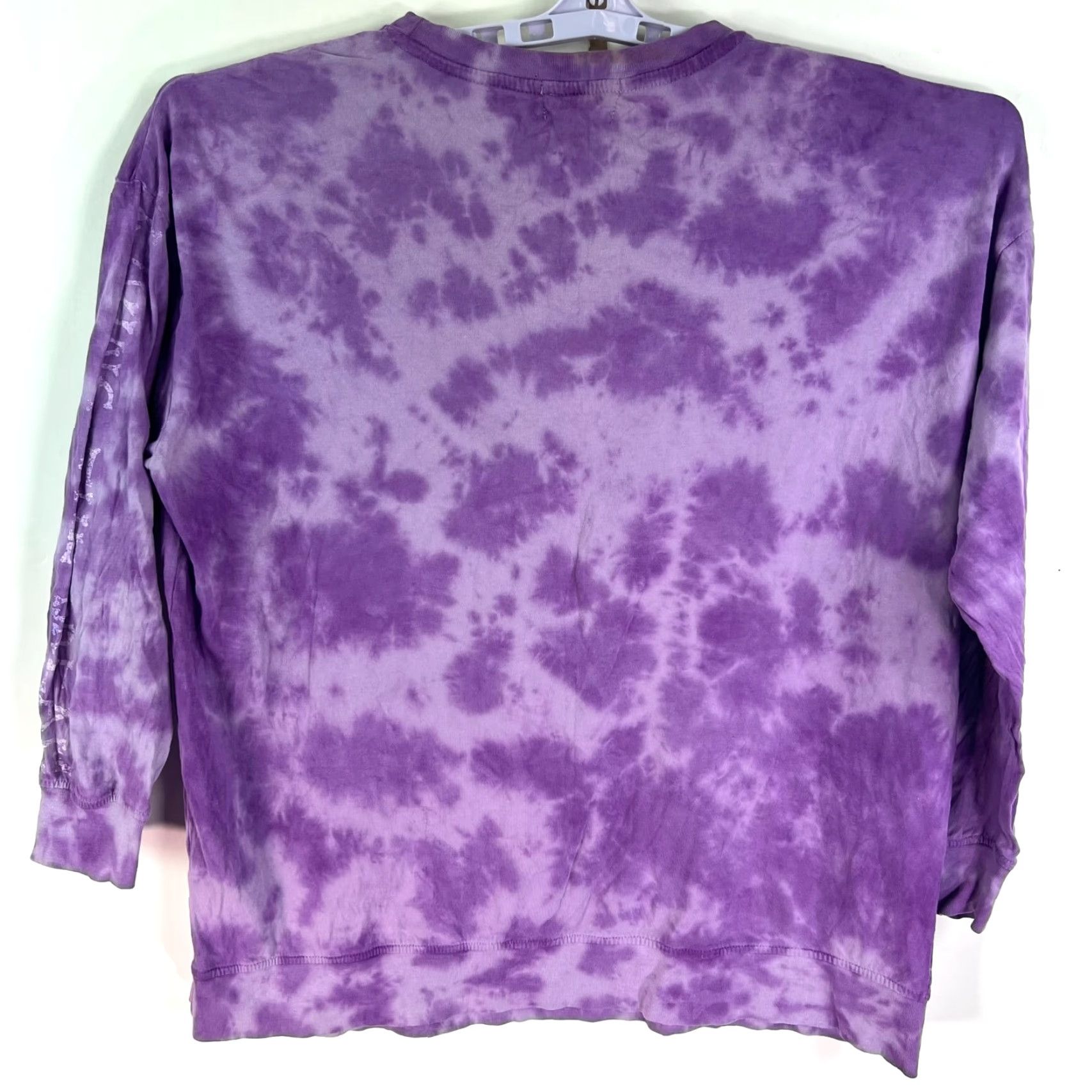 Vintage VINTAGE Urban Nation T-Shirt Long Sleeve Tie Dye Skull Roses Purple 1X Womens Size XL / US 12-14 / IT 48-50 - 5 Thumbnail