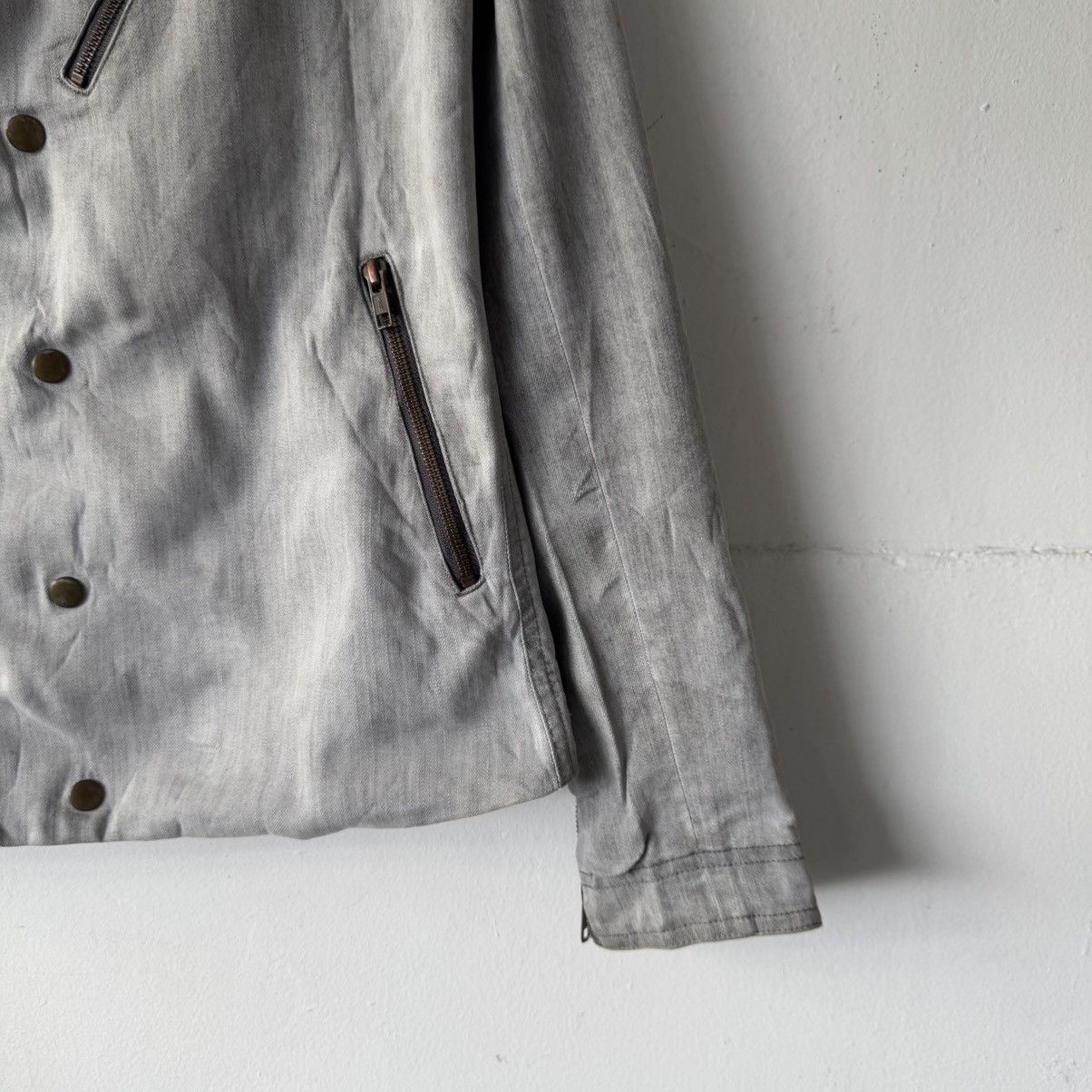 Le Grande Bleu (L.G.B.) 2000s japanese asymmetrical Bono Ifsix rick biker jacket Size US M / EU 48-50 / 2 - 6 Thumbnail