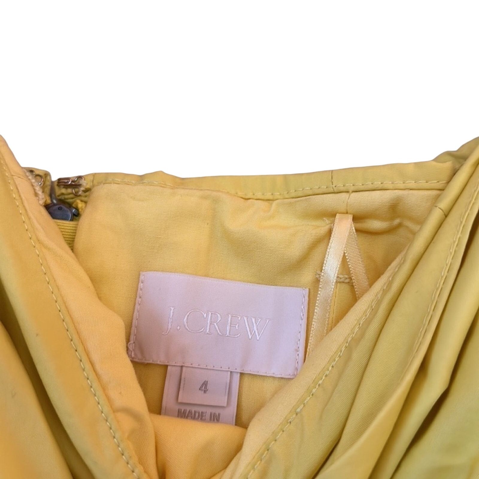 J.Crew J Crew Yellow Sleeveless Mini Dress Size S / US 4 / IT 40 - 6 Thumbnail