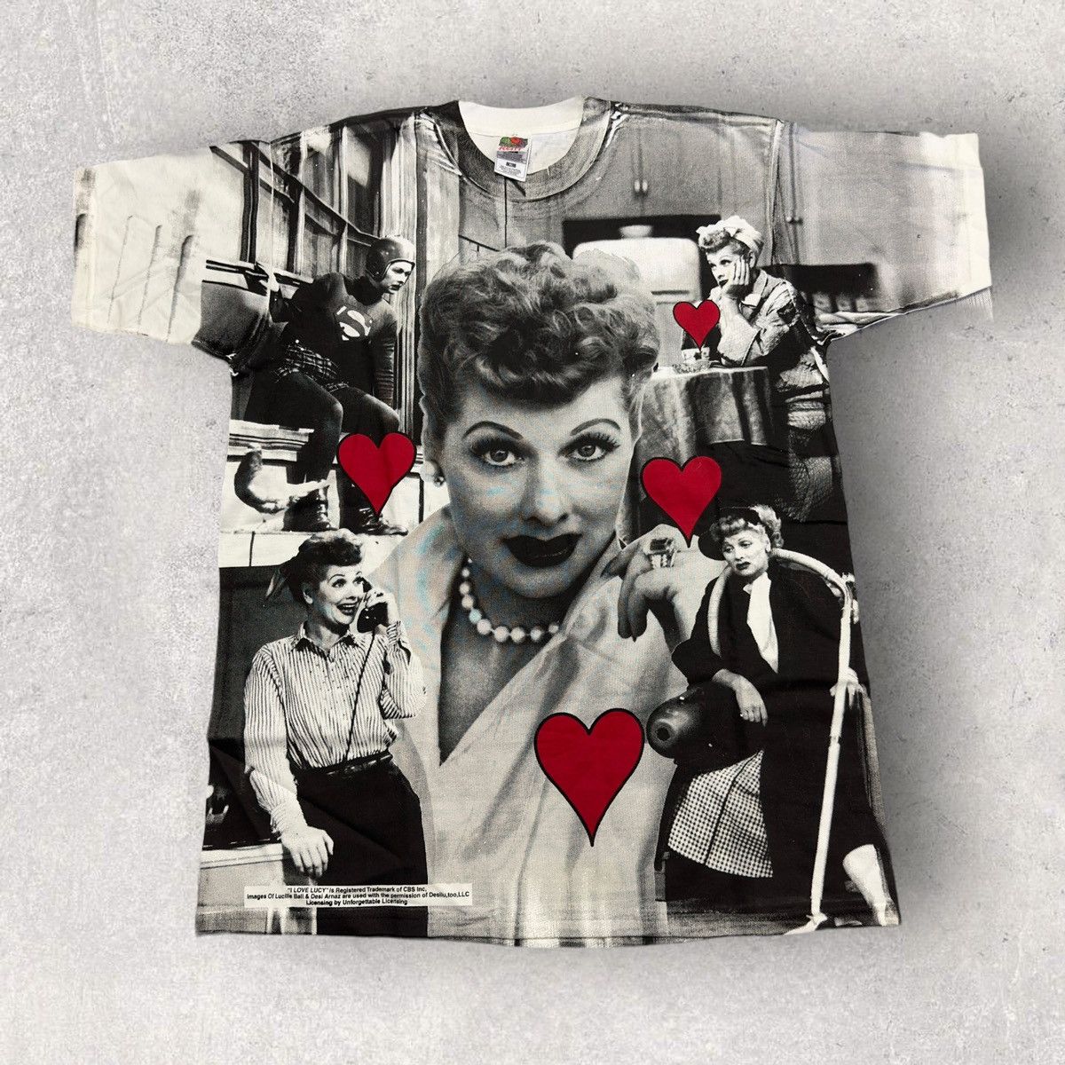 image of Fruit Of The Loom x Vintage I Love Lucy Tee, Men's (Size XL)