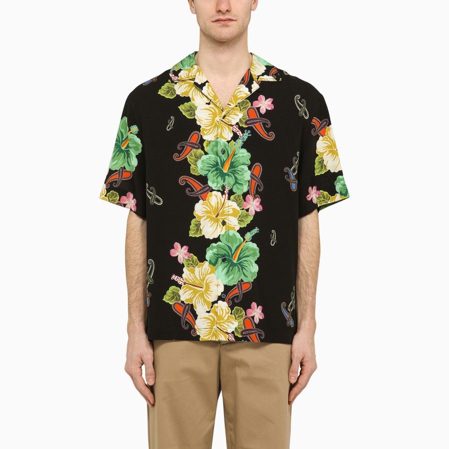 image of Etro O1D2Blof0424 Print Shirt In Multicolor, Men's (Size Small)