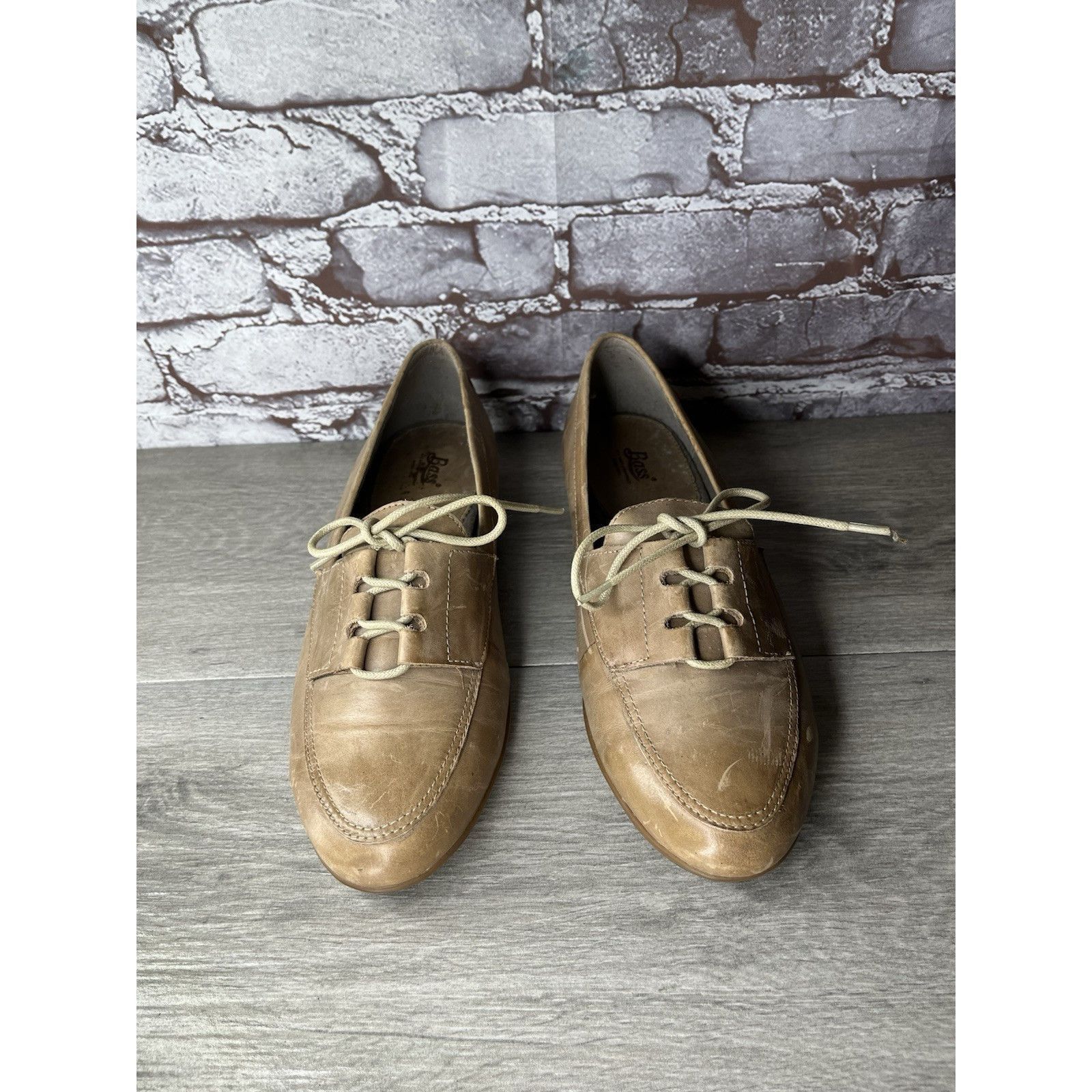 Bass GH Bass & Co. Bass Carla Clay Tan Leather Oxfords Shoes Wome Size US 11 / IT 41 - 2 Thumbnail