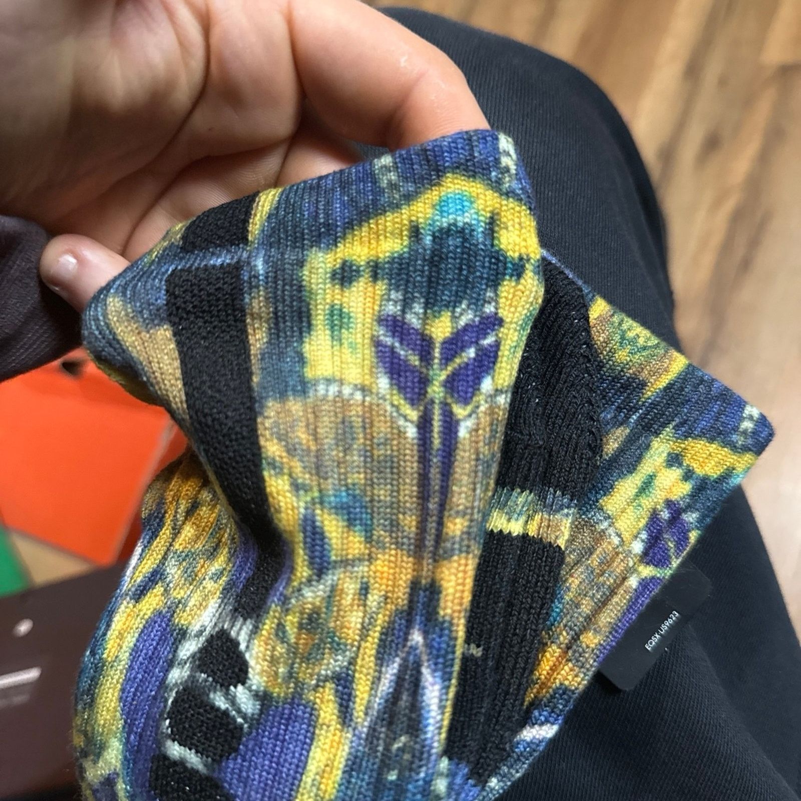 Nike 2014 Nike Kobe Elite Digital Ink Basketball Crew Socks Size ONE SIZE - 4 Thumbnail