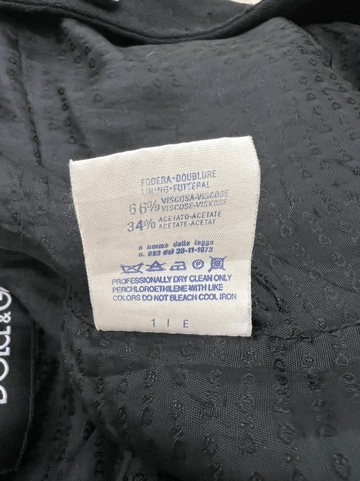 Dolce & Gabbana × Vintage Dolce & Gabbana Women's Black Coat – Made in Italy – Size M Size M / US 6-8 / IT 42-44 - 13 Thumbnail