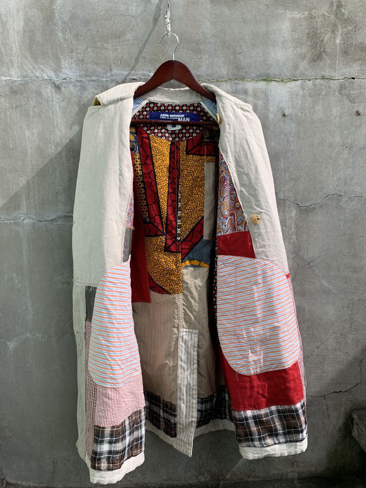 Junya Watanabe SS16 RUNWAY Patchwork Reversible Double Breasted Coat Size US S / EU 44-46 / 1 - 21 Thumbnail