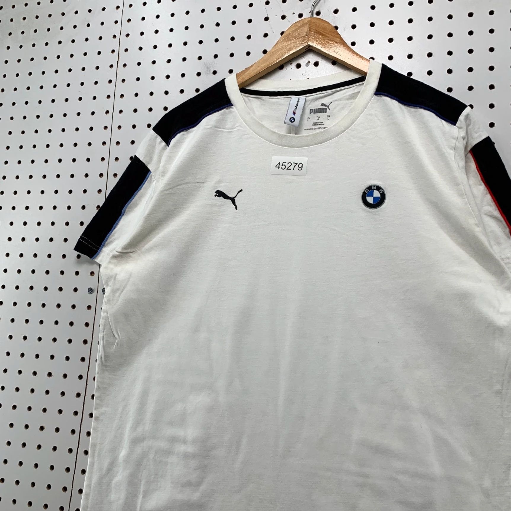 Puma Puma BMW Shirt Mens Medium White Bmw Motorsport Logo Embroidered Size US M / EU 48-50 / 2 - 3 Thumbnail