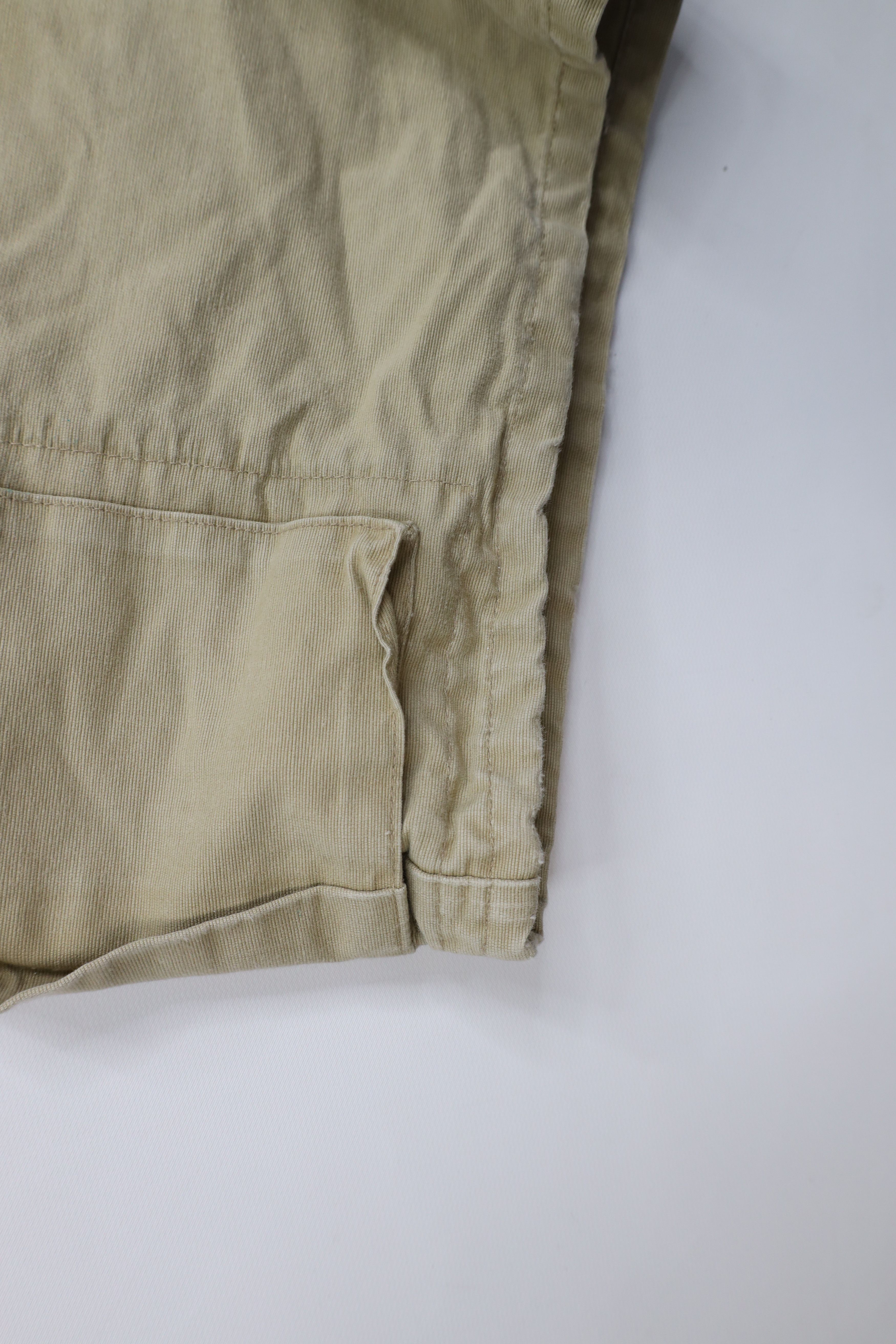 Gap × Vintage Vintage 90s Gap Heavy Canvas Cargo Shorts Beige Cotton Size US 38 / EU 54 - 6 Thumbnail