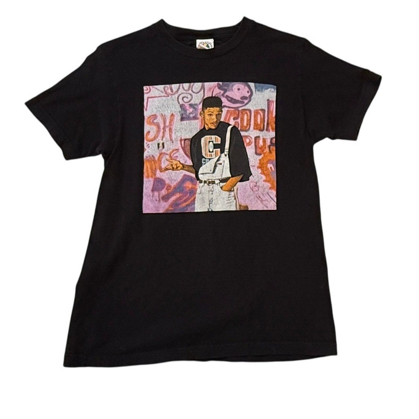 Cross Colours Vintage 90s Fresh Prince of Bel-Air T-Shirt Med Will Smith Size US M / EU 48-50 / 2 - 1 Thumbnail