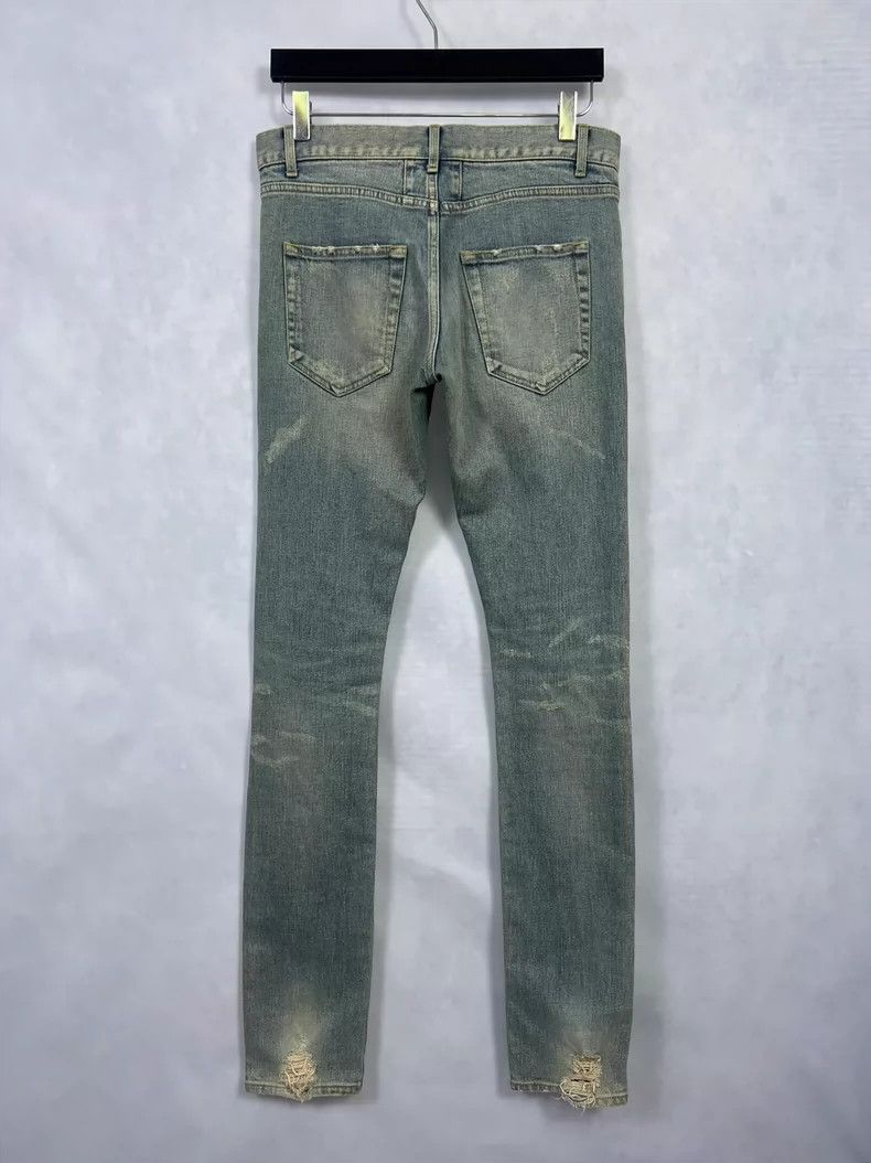 Saint Laurent Paris saint Laurent paris14fwD02 Jeans with claw mark erosion an Size US 29 - 2 Thumbnail
