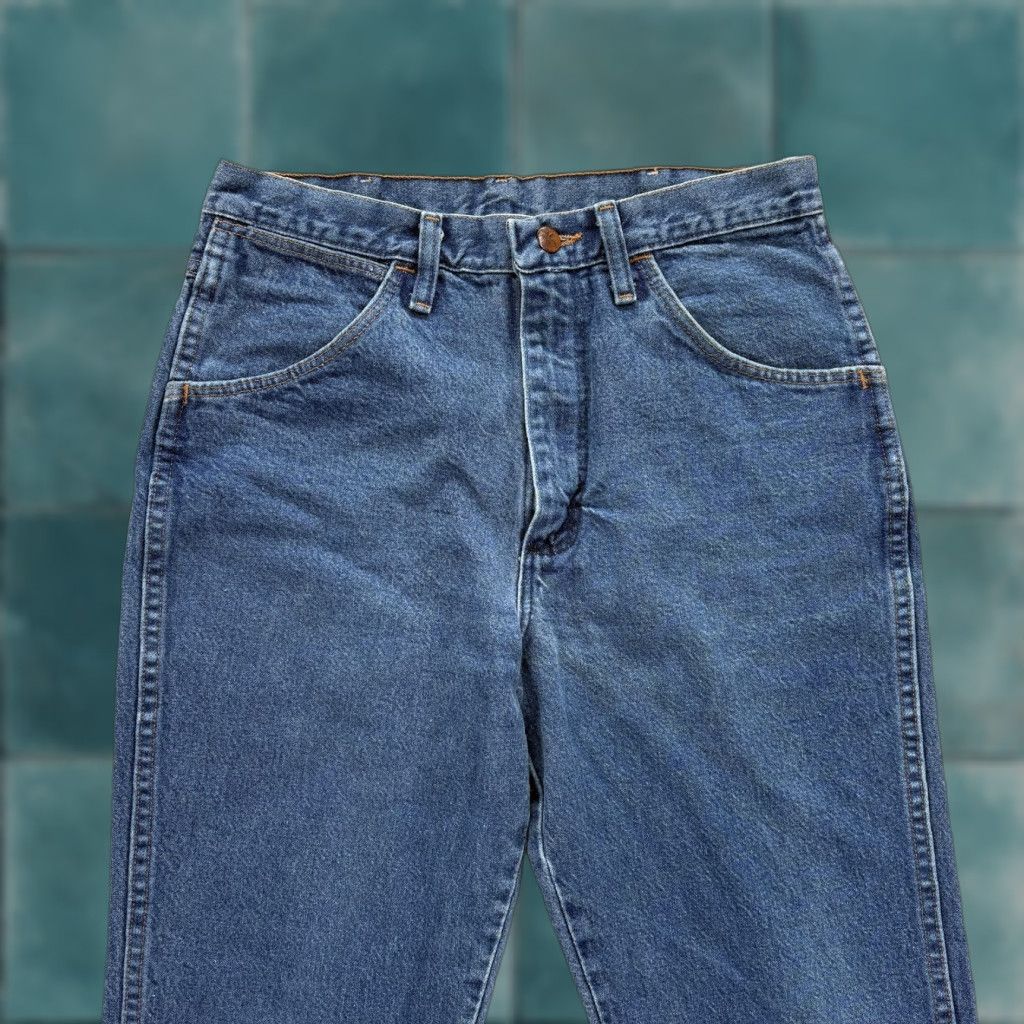 Wrangler Wrangler Cowboy Cut Jeans Mens 32x32 Blue Straight Denim Western Rodeo 945NAV Jeans Size US 32 / EU 48 - 1 Thumbnail