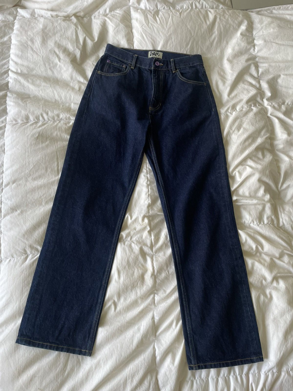 Perks And Mini Dark Wash blue straight leg denim jeans Size US 30 / EU 46 - 1 Thumbnail