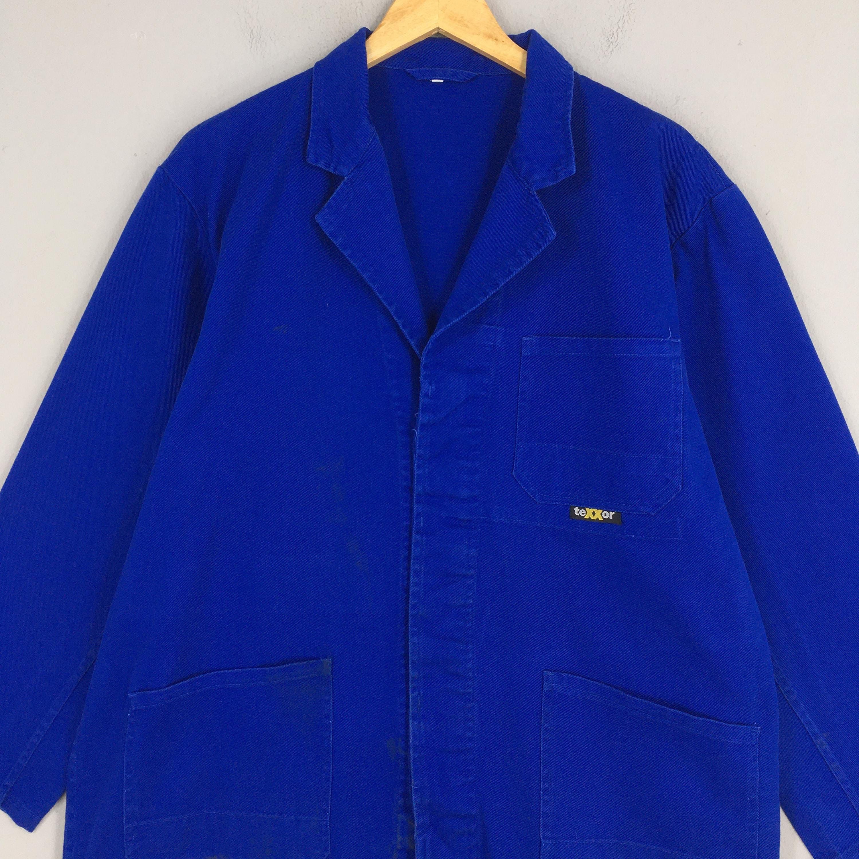 Le Laboureur 80s Cotton Frenchwork Sanforized Indigo Blue Jacket Large Size US L / EU 52-54 / 3 - 2 Thumbnail