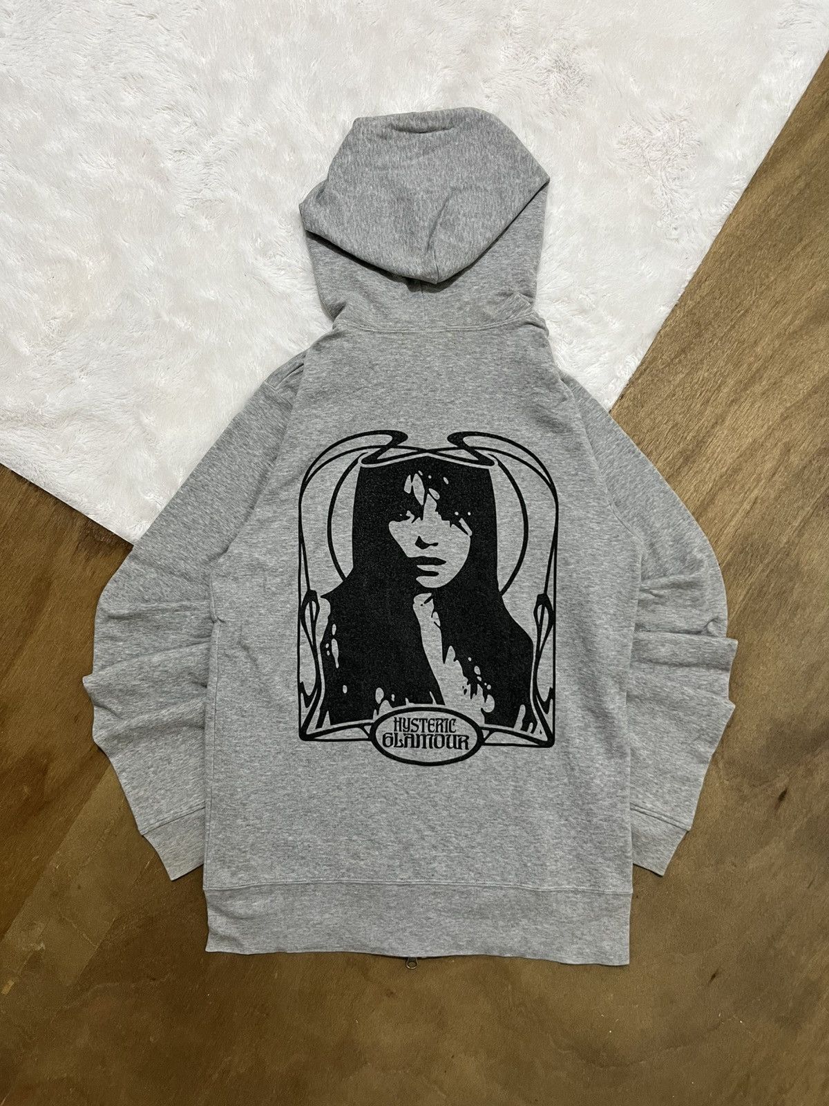 Hysteric Glamour Hysteric Glamour "Art Nouveau Girl" Graphic Zip-Up Hoodie Size US XS / EU 42 / 0 - 9 Thumbnail