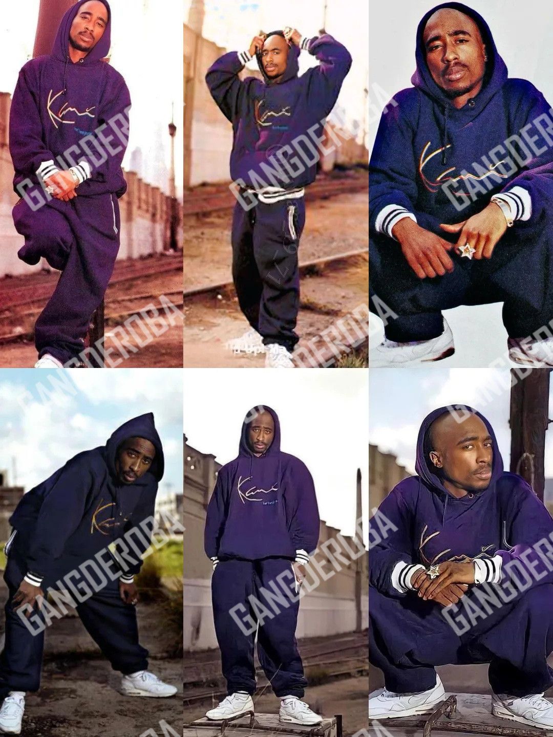 Karl Kani RARE Vintage 90s KARL KANI Hoodie Sweatshirt 2pac Tupac Navy Size US M / EU 48-50 / 2 - 4 Thumbnail
