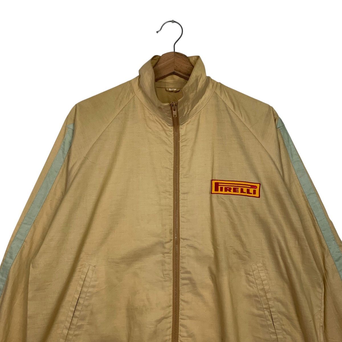 Pirelli Vintage 90s PIRELLI Embroidery Logo Cotton Jacket #2798-C126 Size US M / EU 48-50 / 2 - 2 Thumbnail
