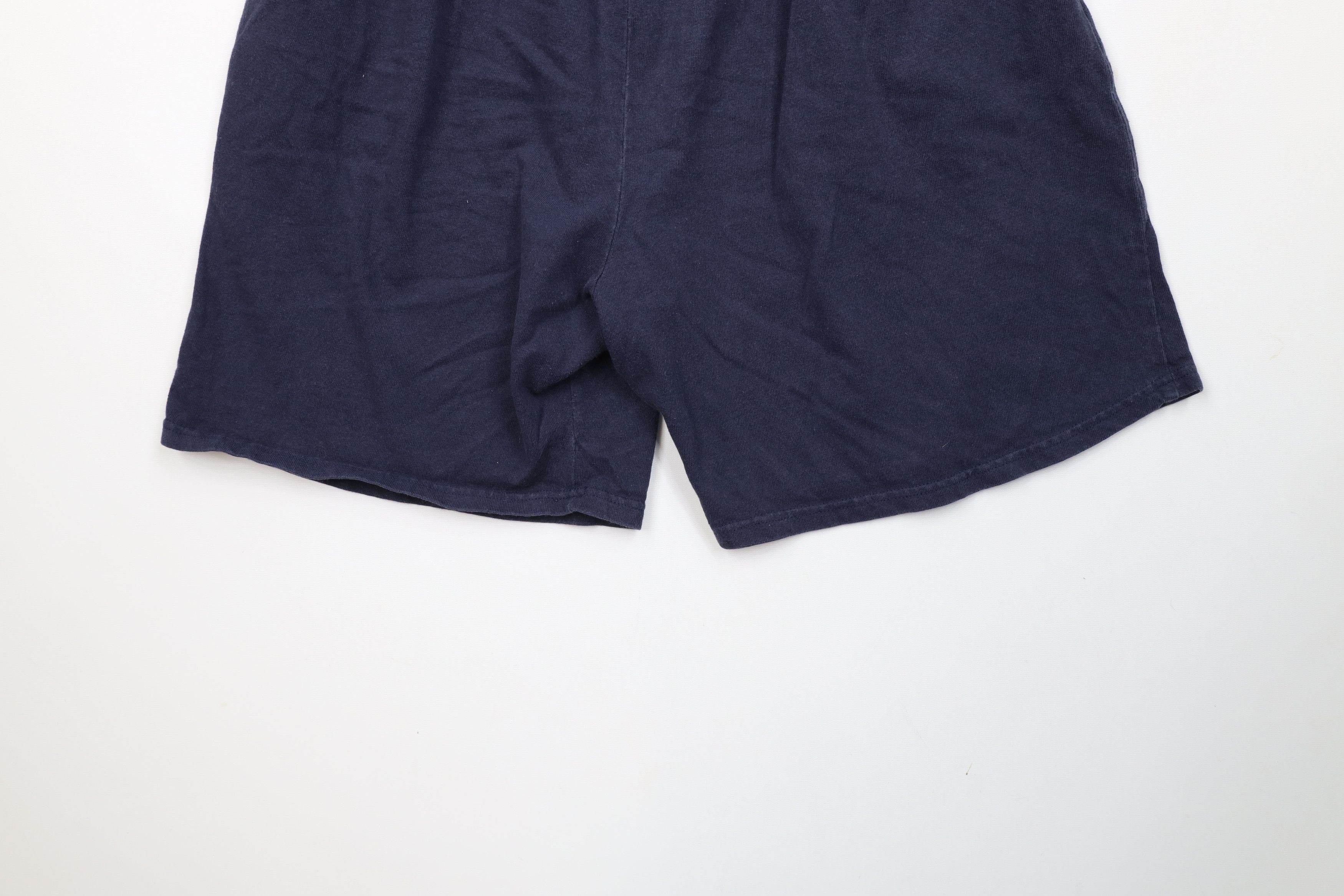 Vintage Vintage 90s University of Michigan Above Knee Shorts Blue Size US 36 / EU 52 - 13 Thumbnail