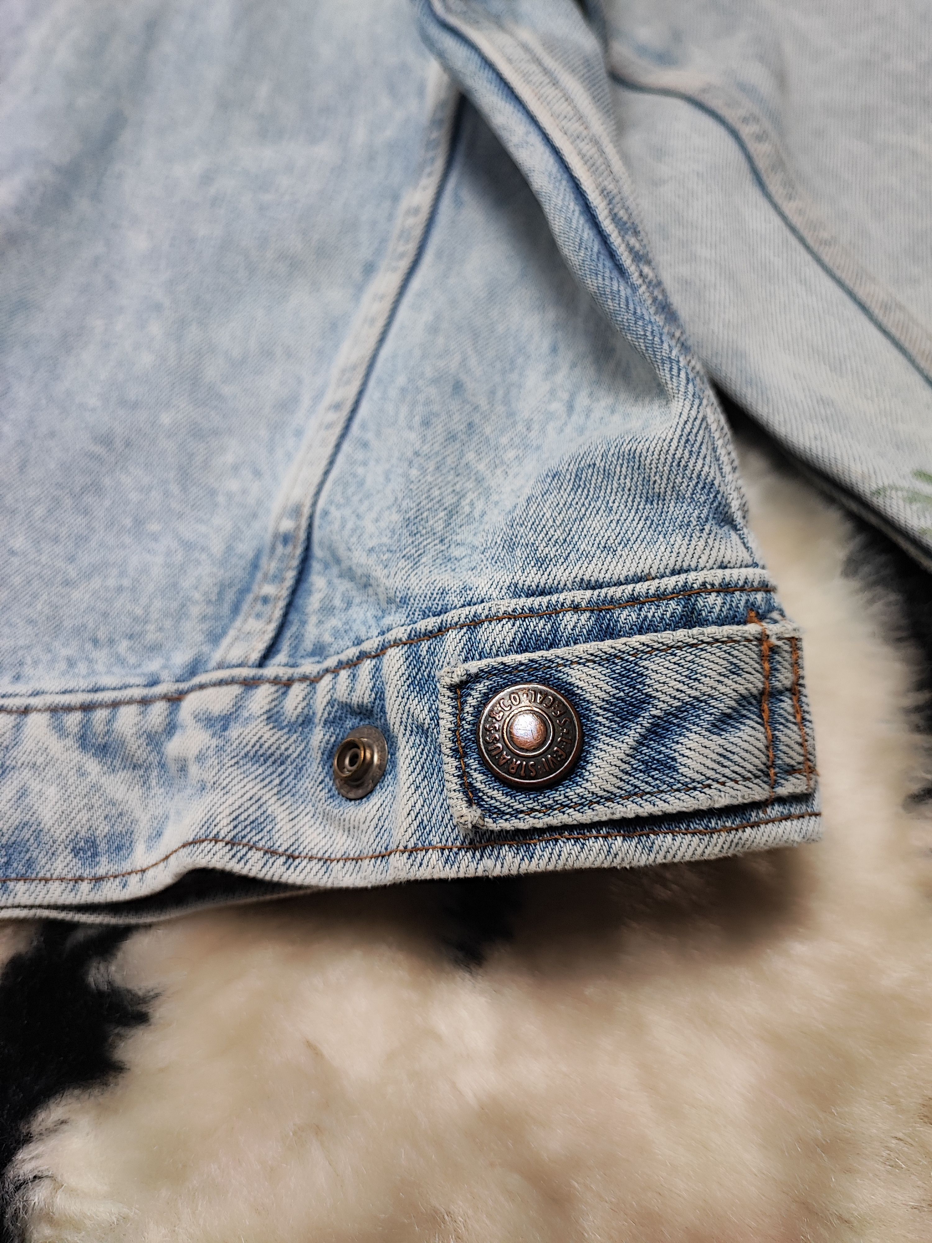 Levi's Vintage LEVIS Denim Jacket 80s Trashed Distressed Grunge Erd Size US XS / EU 42 / 0 - 11 Thumbnail
