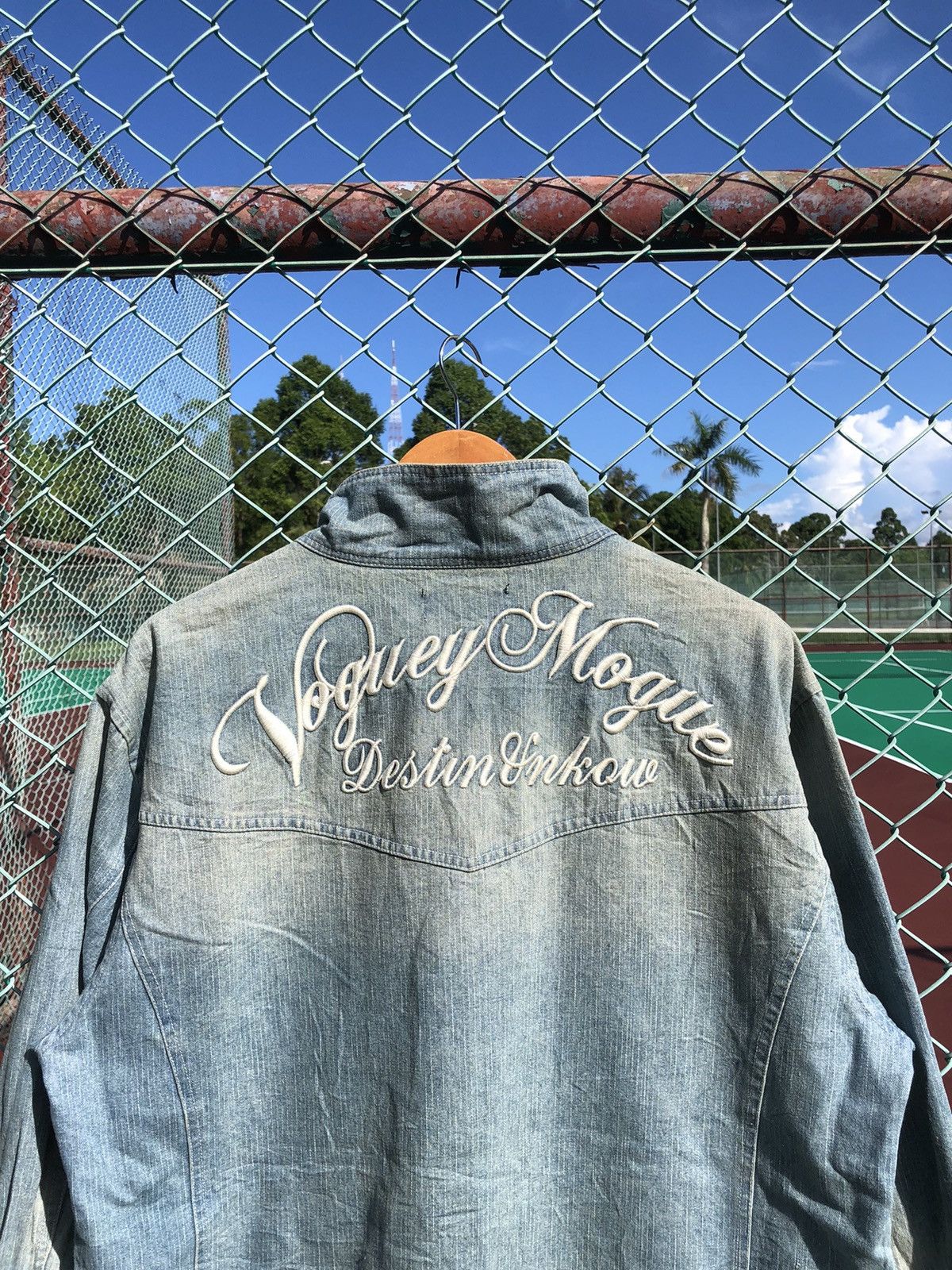 Japanese Brand × Le Grande Bleu (L.G.B.) × Vintage Vintage Mud Wash In The Attic Homme Bondage Denim Jacket Size US XL / EU 56 / 4 - 4 Thumbnail