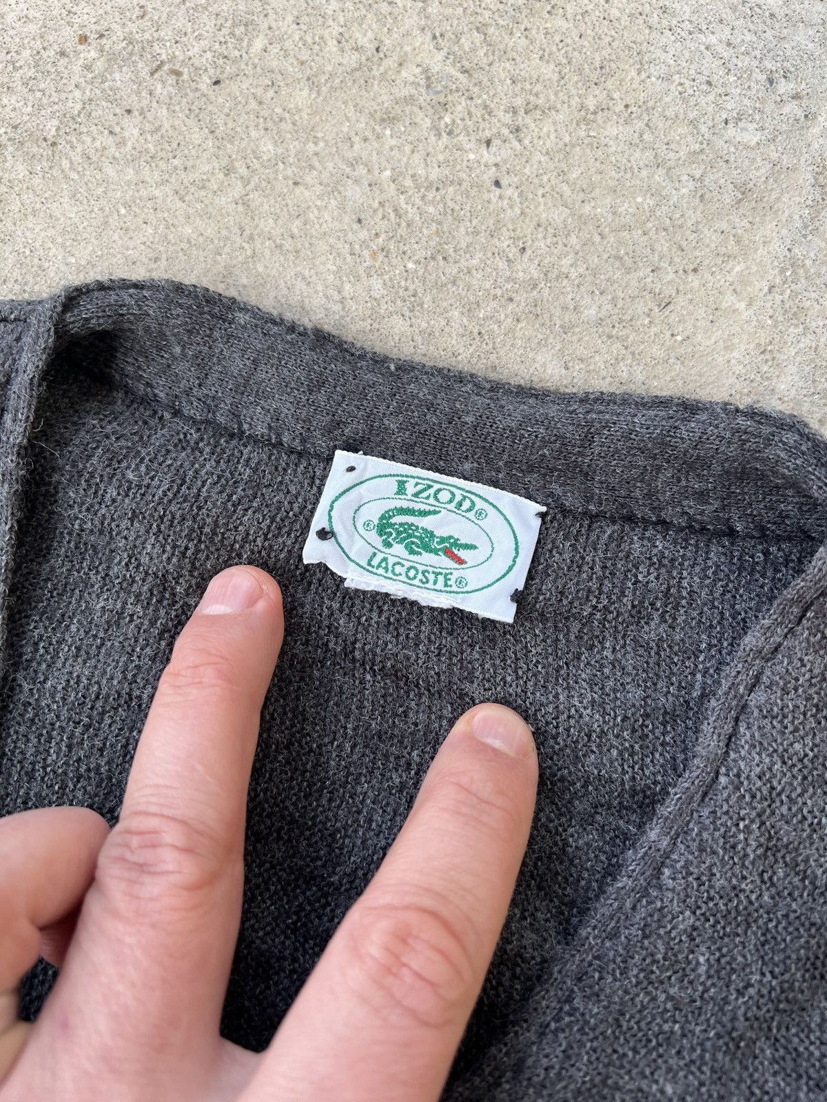 Lacoste Vintage Lacoste IZOD Wool Cardigan Size US XL / EU 56 / 4 - 3 Thumbnail