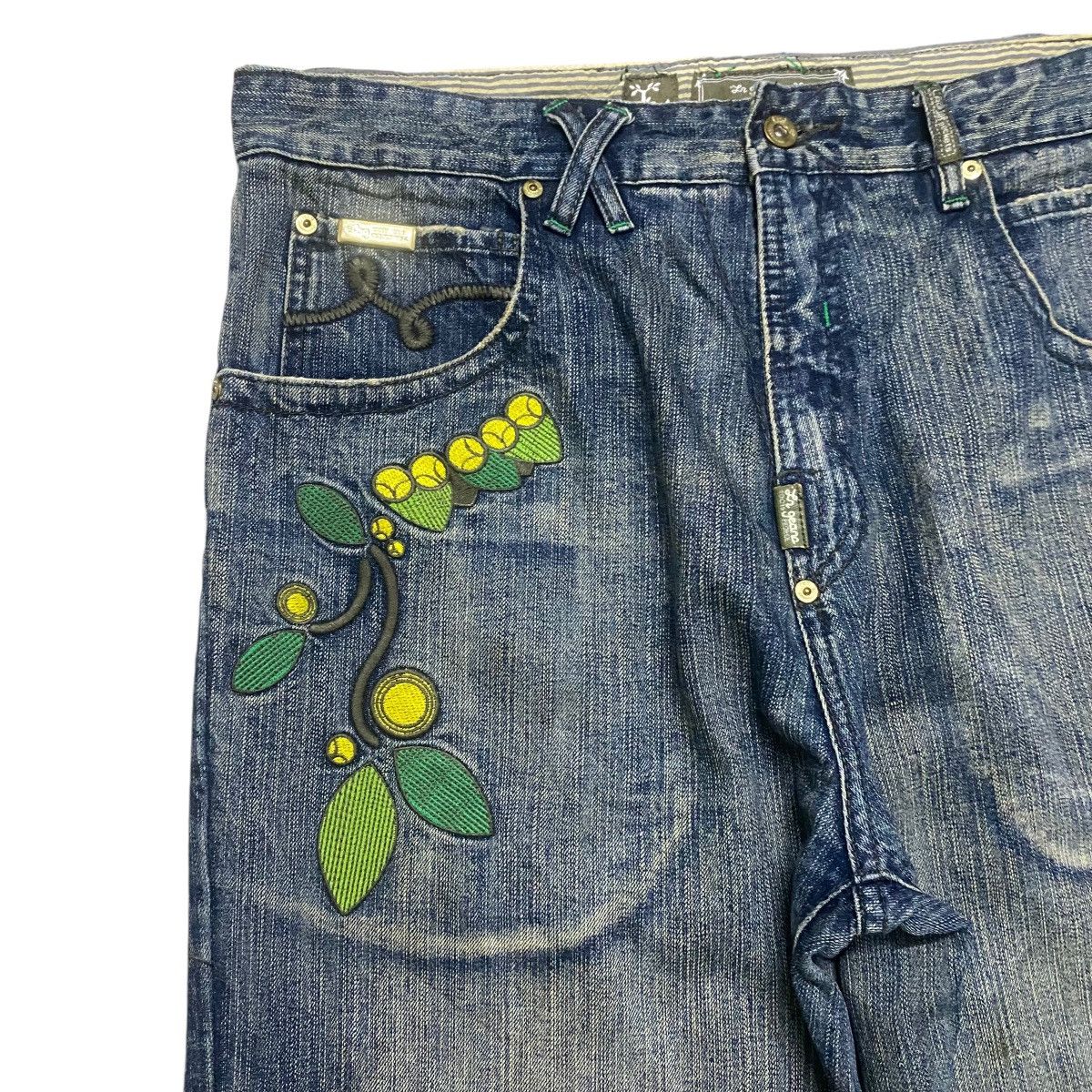 LRG Vintage LRG Denim Baggy Jeans Embroidery Japanese Tea Garden Size US 36 / EU 52 - 4 Thumbnail
