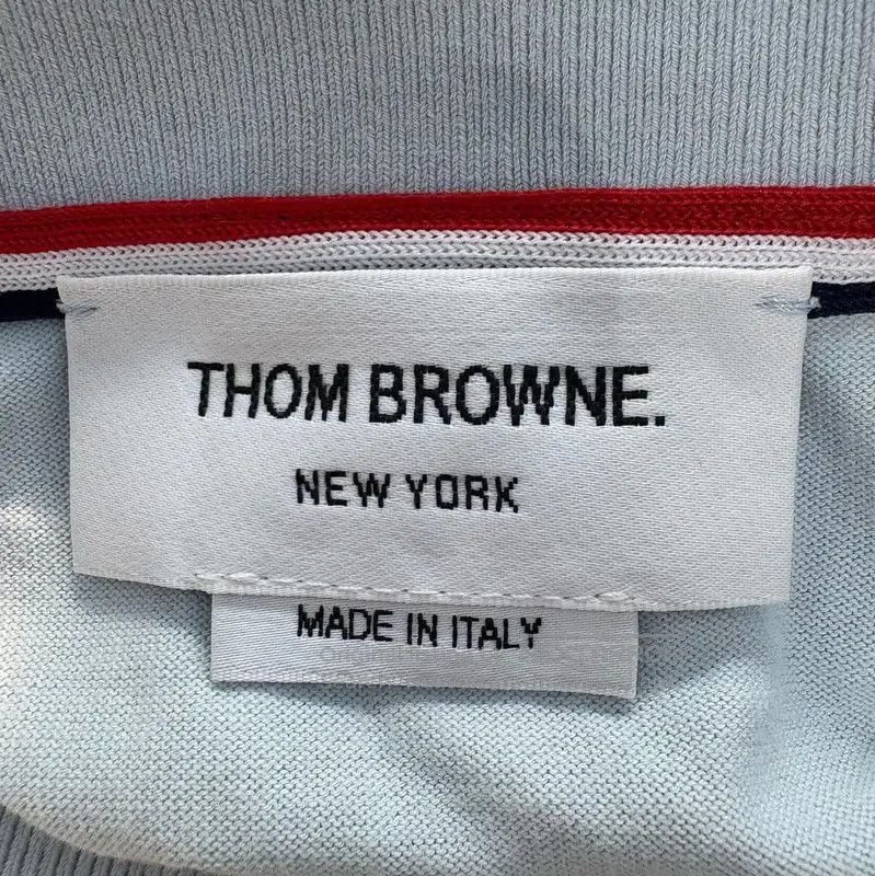 Thom Browne Thom Browne Summer Light Blue Cotton Tee . Size M / US 6-8 / IT 42-44 - 5 Thumbnail