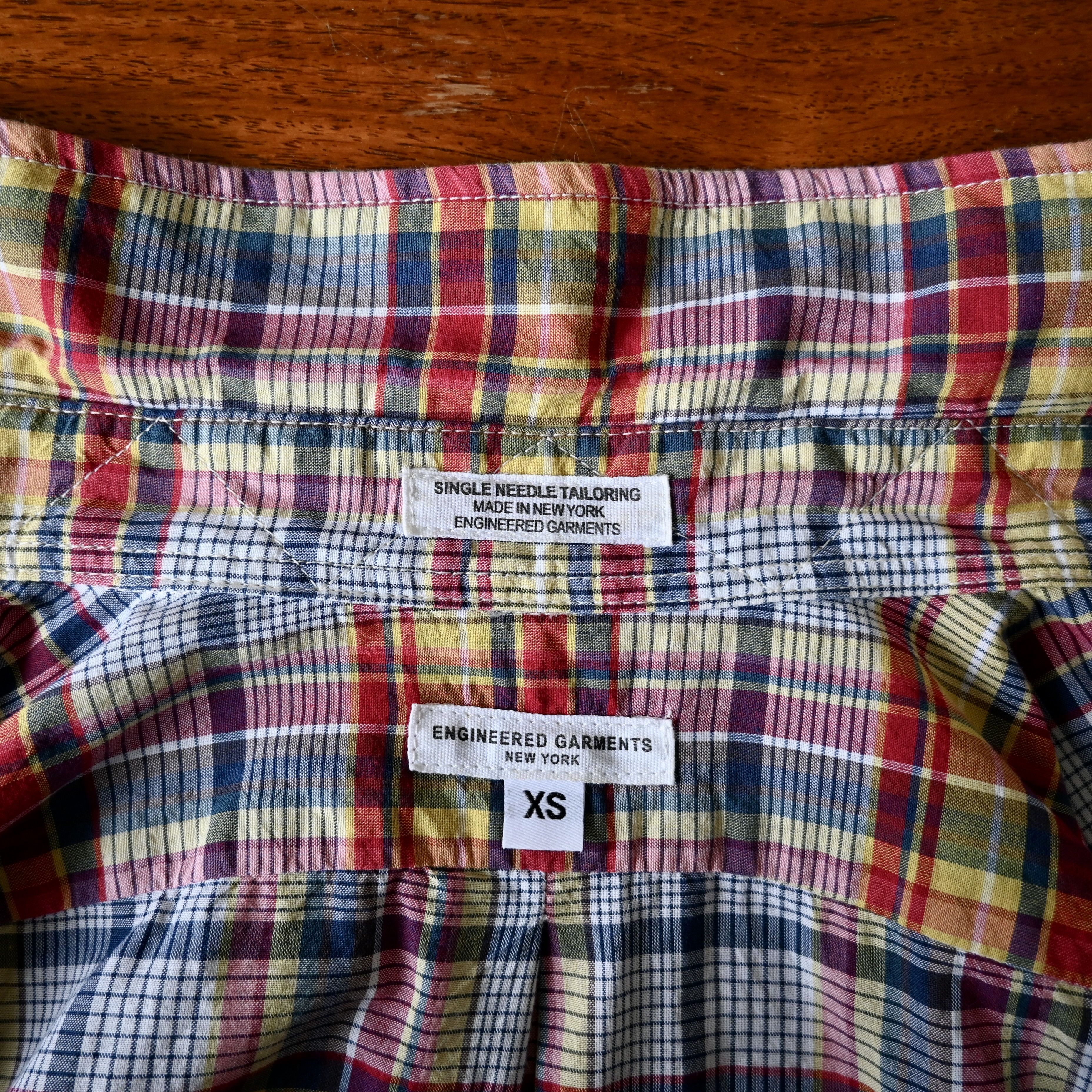 Engineered Garments Engineered Garments 19th century BD shirt, cotton madras Size US XS / EU 42 / 0 - 10 Thumbnail