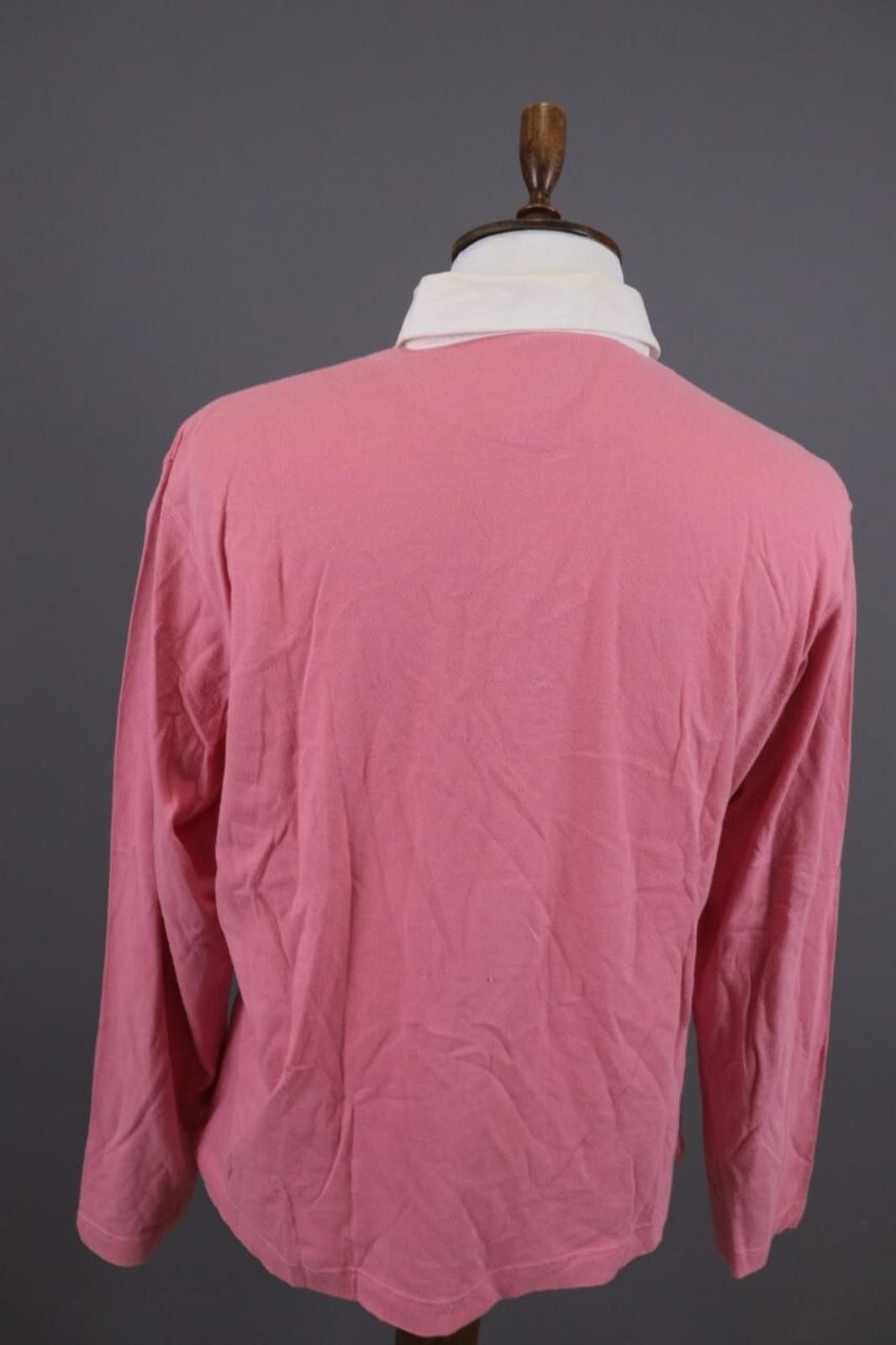 La Martina La Martina Pink Long Sleeve Polo Shirt Size L Size US L / EU 52-54 / 3 - 11 Thumbnail
