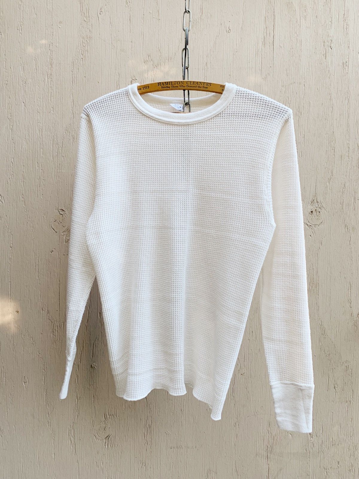 Vintage 1970s BOXY Thermal Knit L/S Shirt Distressed WCC Grunge ERD Size US M / EU 48-50 / 2 - 3 Thumbnail