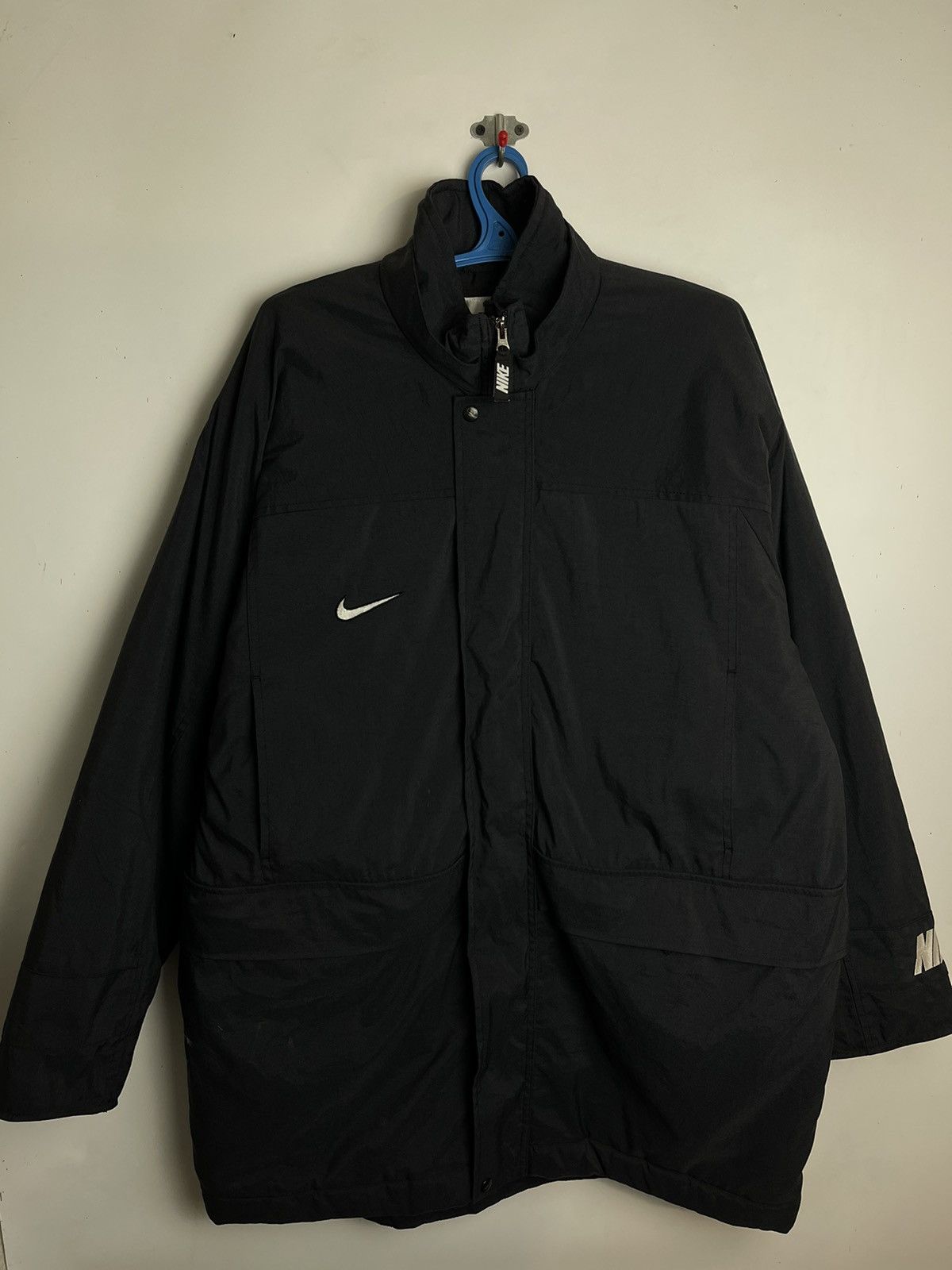 Vintage Rare 90's Vintage Nike Down Puffer Jacket Big Swoosh Logo Size US XL / EU 56 / 4 - 5 Thumbnail