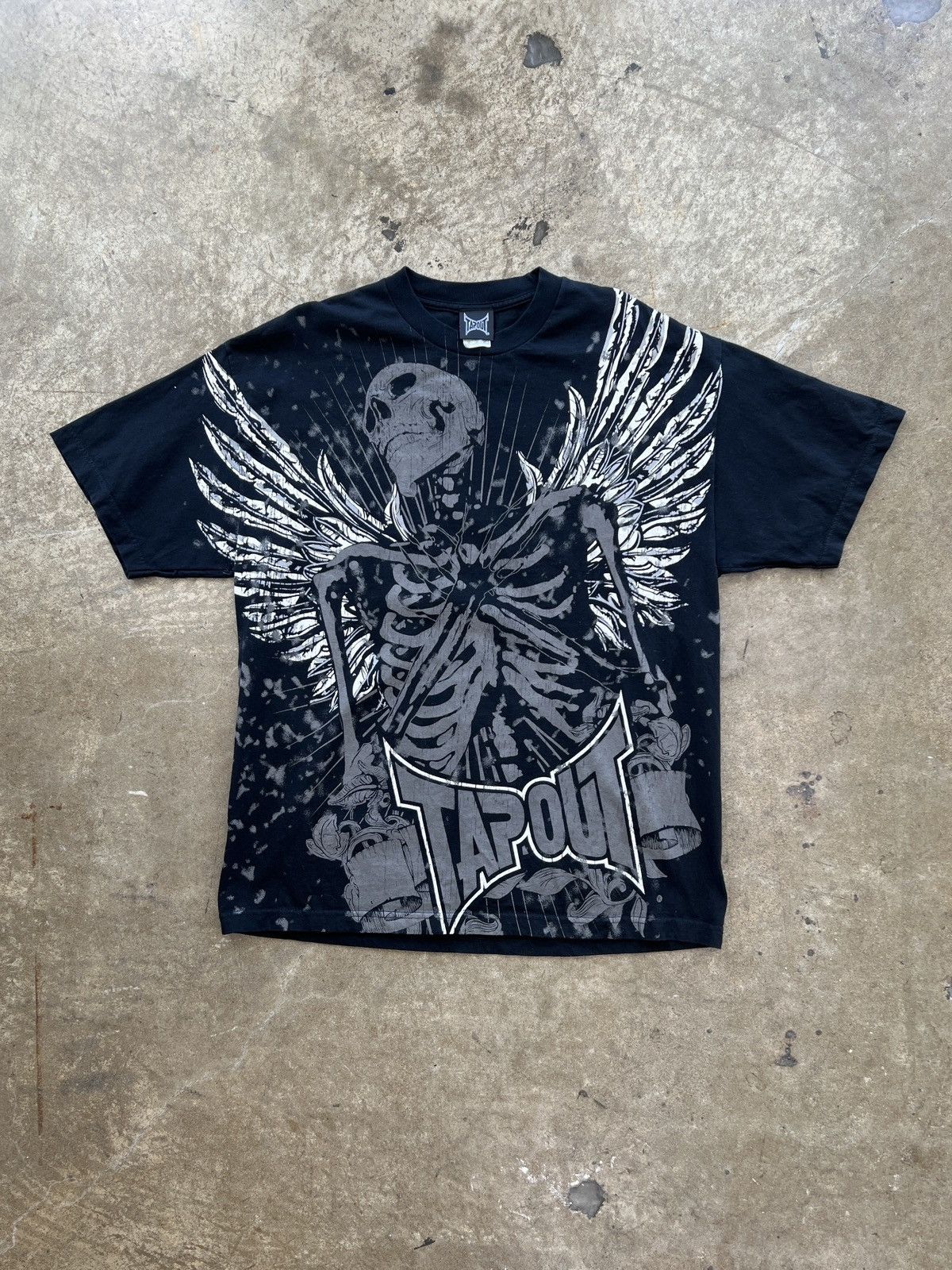 Tapout Vintage Y2K Tapout Affliction Style Angel Wing Skeleton XL Size US XL / EU 56 / 4 - 2 Thumbnail