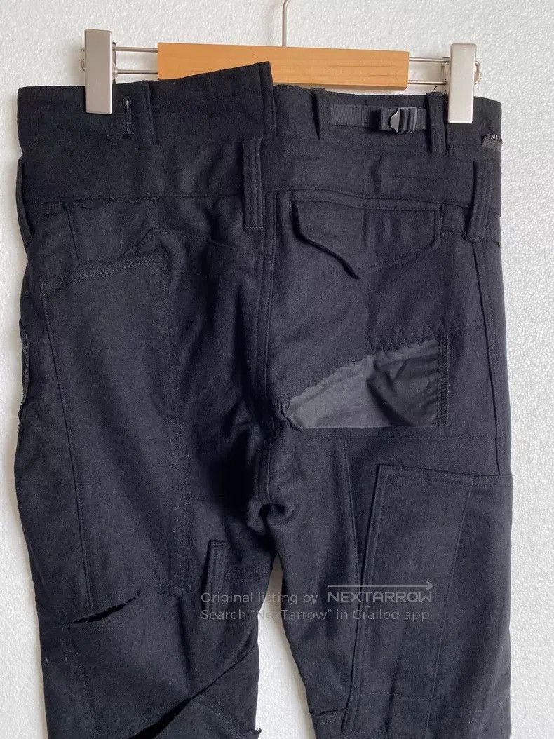 Junya Watanabe JUNYA WATANABE size S Mixed Material Destroyed Asymmetrical Size US 27 - 6 Thumbnail