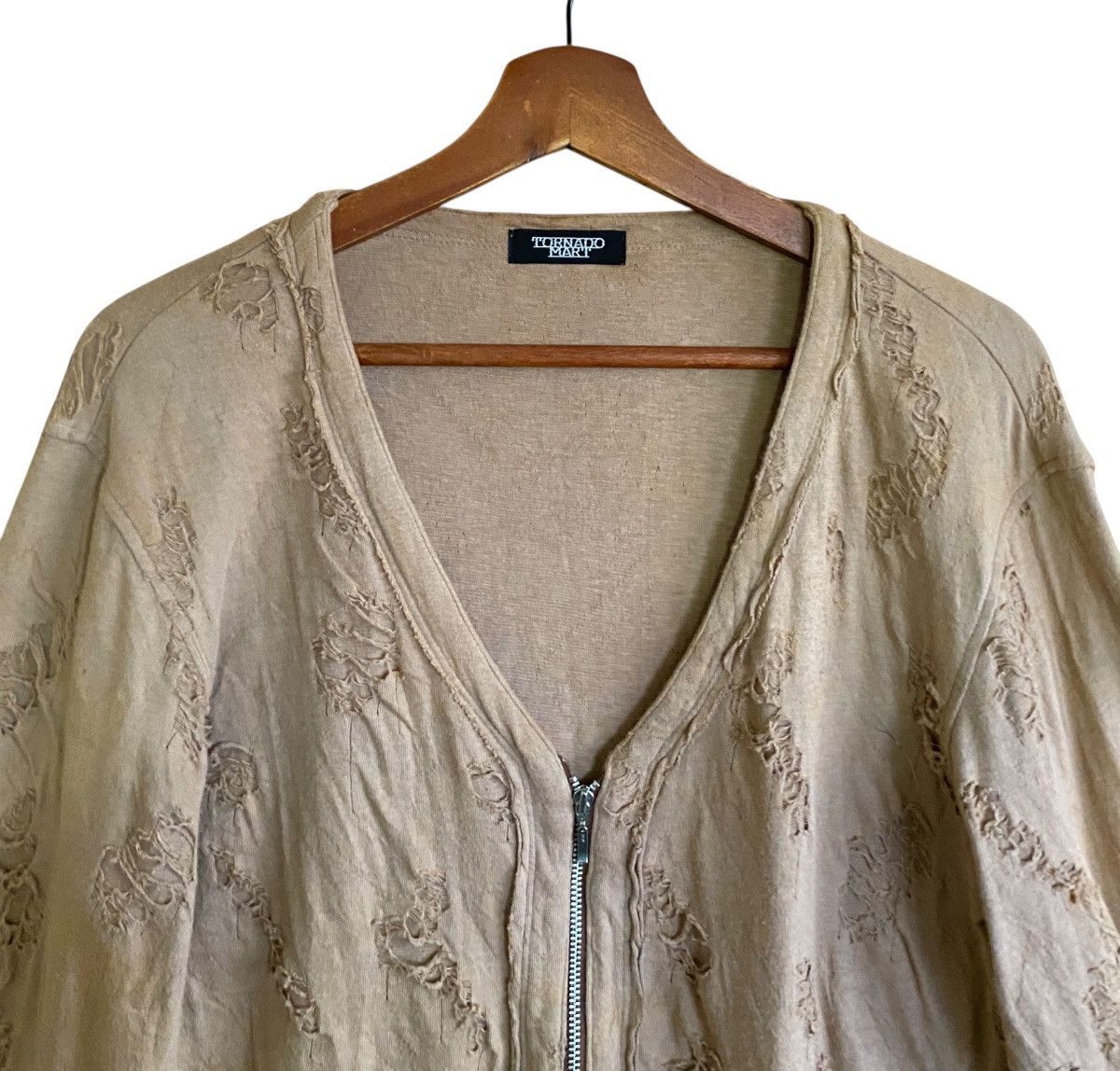 Tornado Mart Very Rare Vintage Tornado Mart Distressed Cardigan 1990s Size US M / EU 48-50 / 2 - 3 Thumbnail