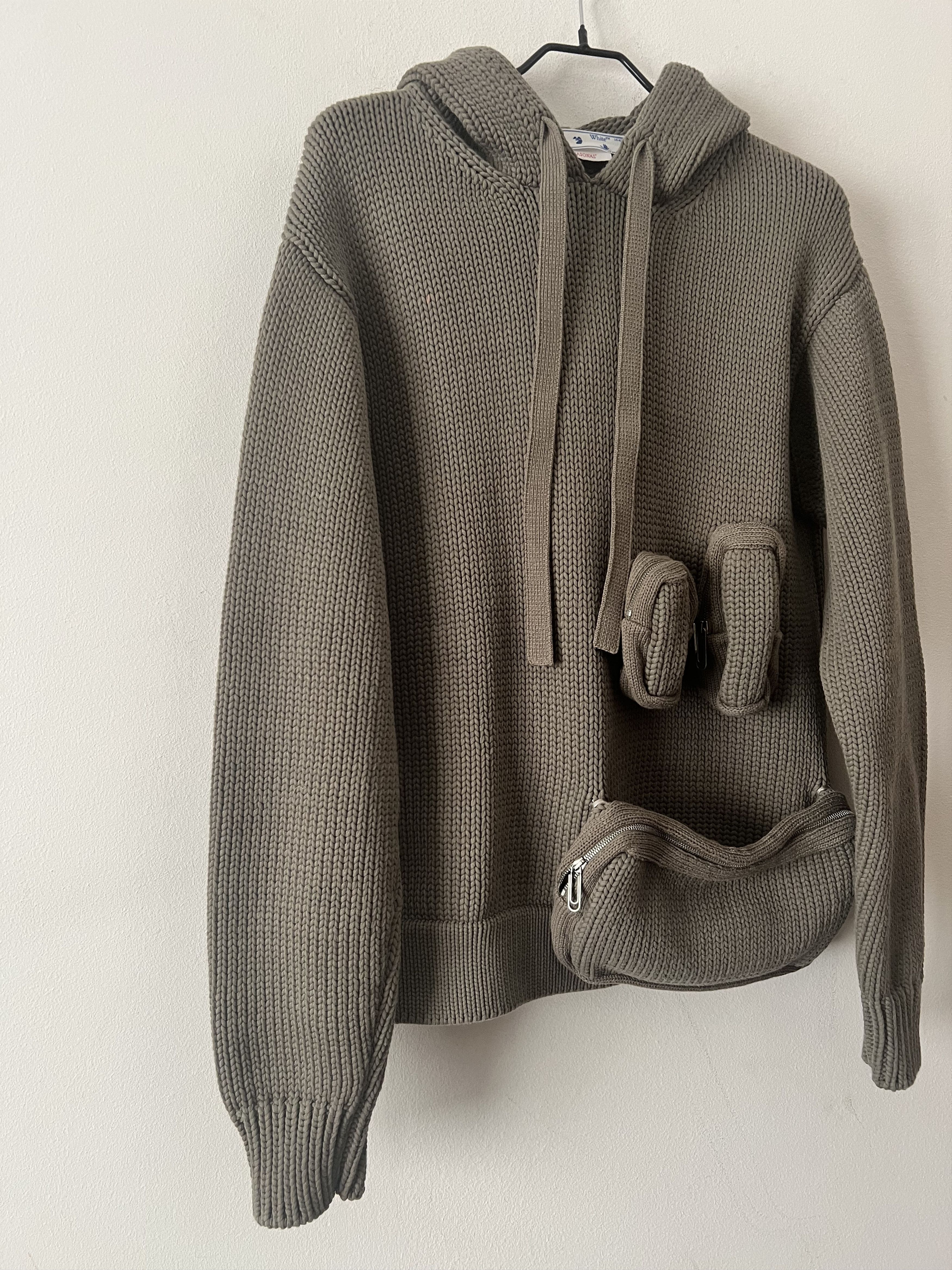 Off-White Virgil Alboh SS22 Tactical Knit Hoodie Size US M / EU 48-50 / 2 - 2 Thumbnail