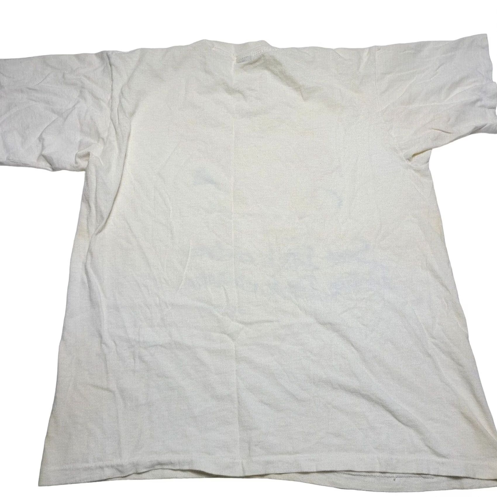 Vintage VINTAGE Soho Tee Shop See Dick Drive Golf Stick Figure Graphic T-Shirt Large 80s Mens Crew Neck Cotton White Standalone Logo Short Sleeve Regular Size US L / EU 52-54 / 3 - 6 Thumbnail