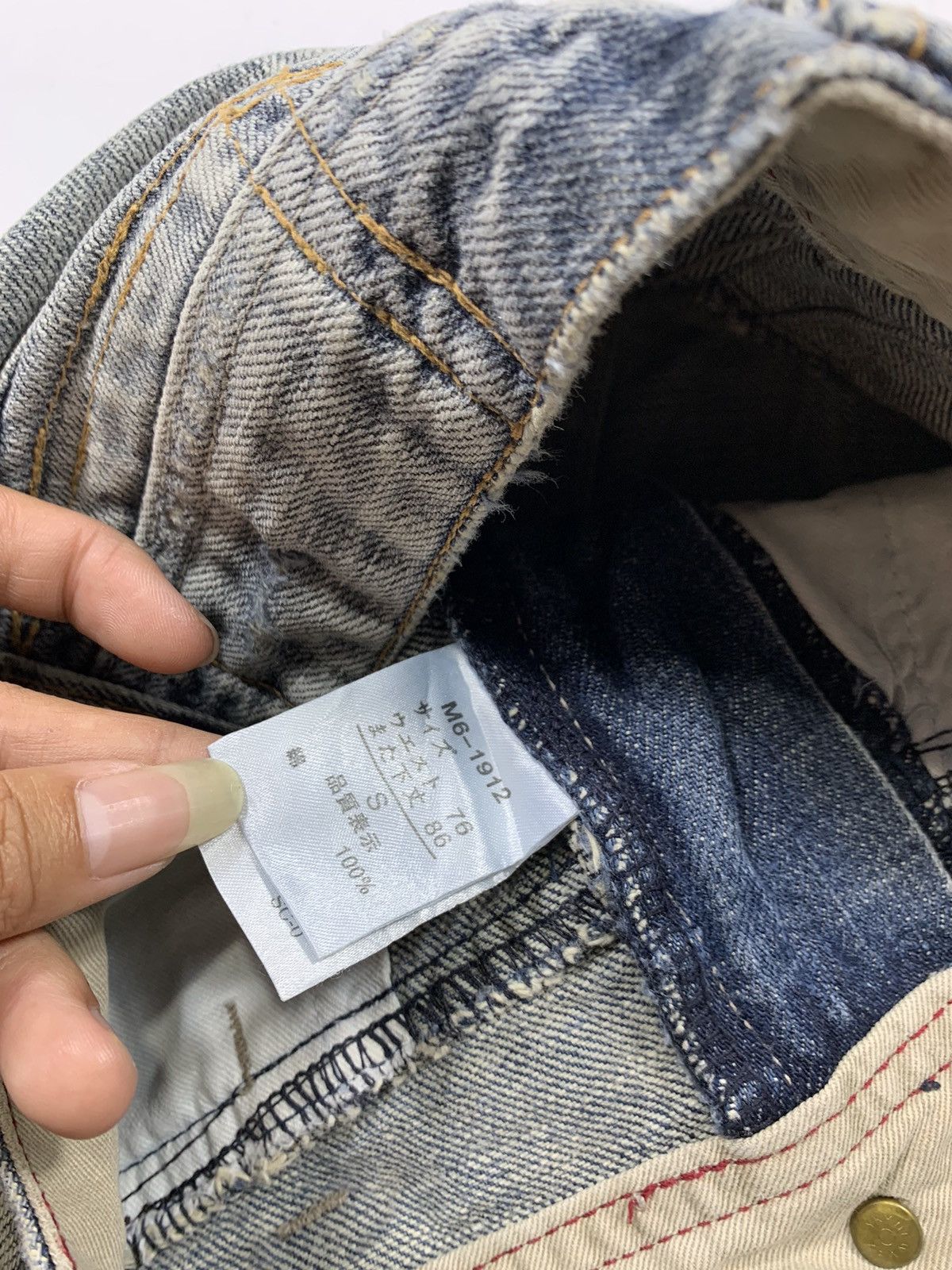 Marithe + Francois Girbaud Vintage japanese MFG distressed jeans Size US 29 - 5 Thumbnail