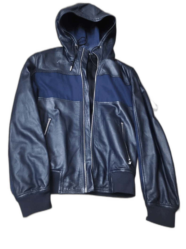 Dior Dior Homme Patchwork Leather Jacket with Hood Size US M / EU 48-50 / 2 - 1 Thumbnail