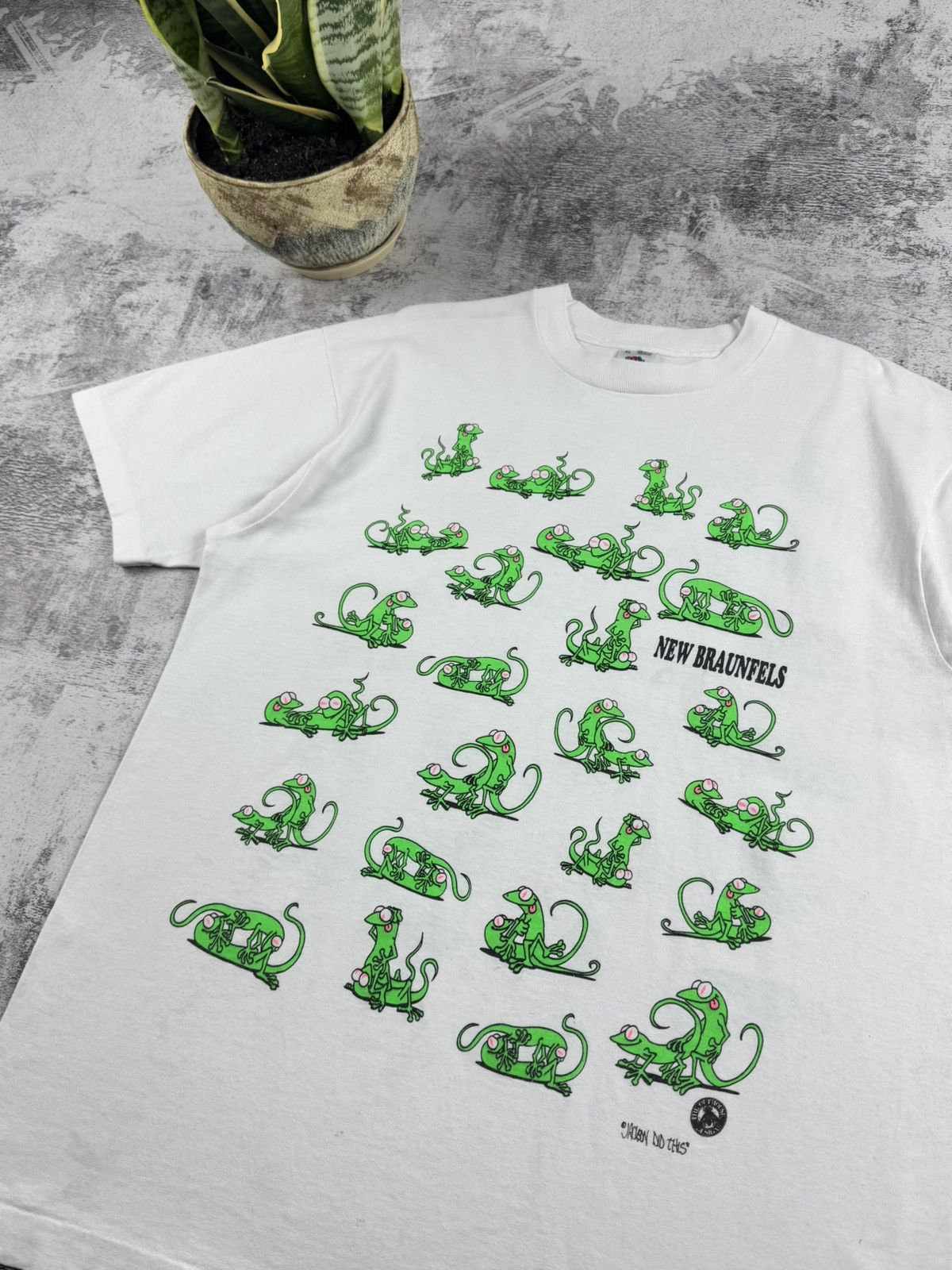 Vintage Kama Sutra Lizard Sex Positions New Braunfels T Shirt Tee Size US XL / EU 56 / 4 - 6 Thumbnail