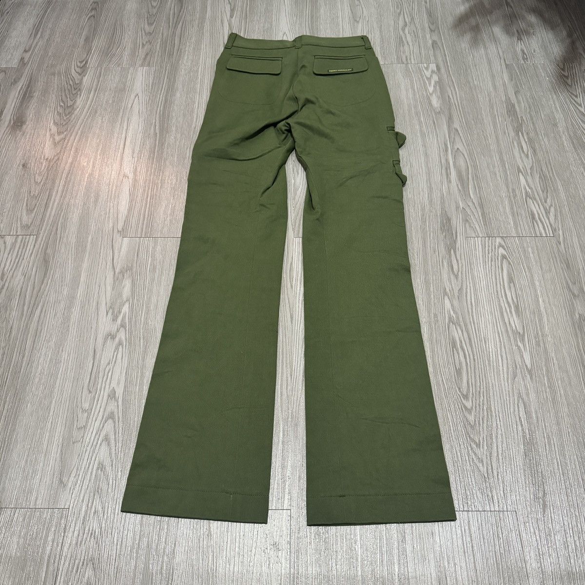Japanese Brand Ozone Community Olive Green Cargo Pants Size 24" / US 00 / IT 34 - 8 Thumbnail