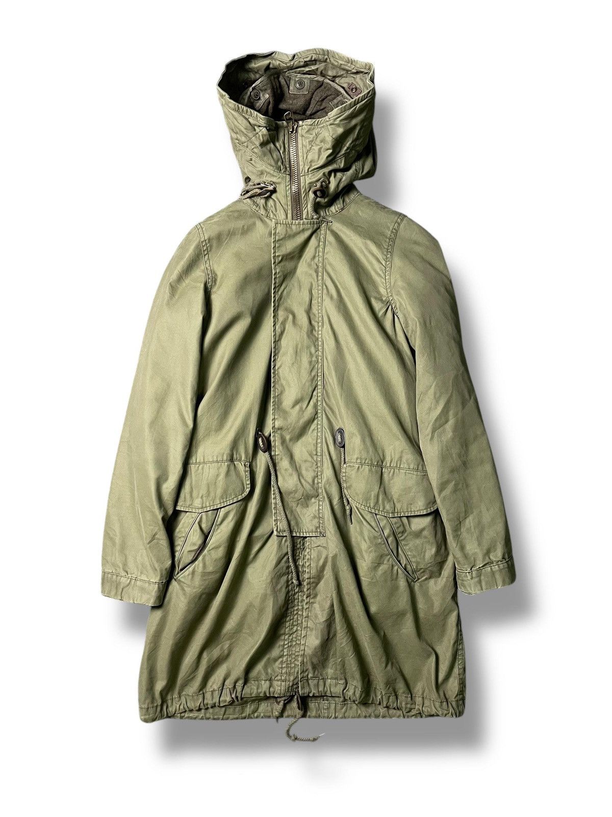 Japanese Brand Thee Dots Turquoise Parka Jacket (4) Size US M / EU 48-50 / 2 - 4 Thumbnail