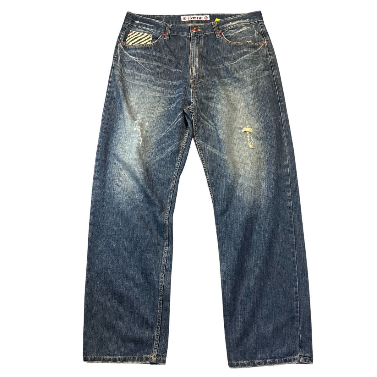 Element 🔥🔥 Y2K Element Skateboarding Crazy Baggy Jean Size US 36 / EU 52 - 2 Thumbnail